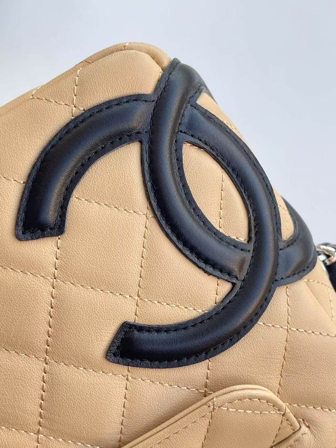 Chanel Cambon Camera Bag with Maxi Logo in Black Lambskin Leather Shoulder Crossbody - Image 15