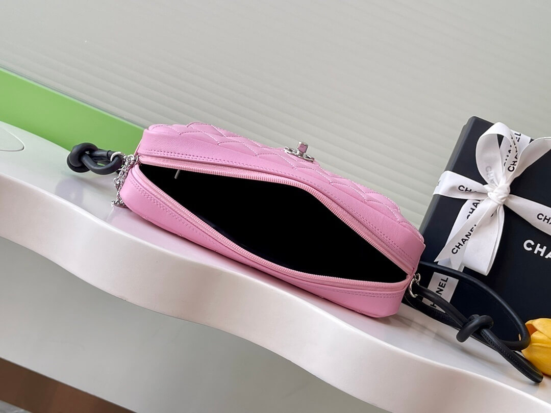 Chanel Cambon Camera Bag with Maxi Logo in Black Lambskin Leather Shoulder Crossbody - Image 3