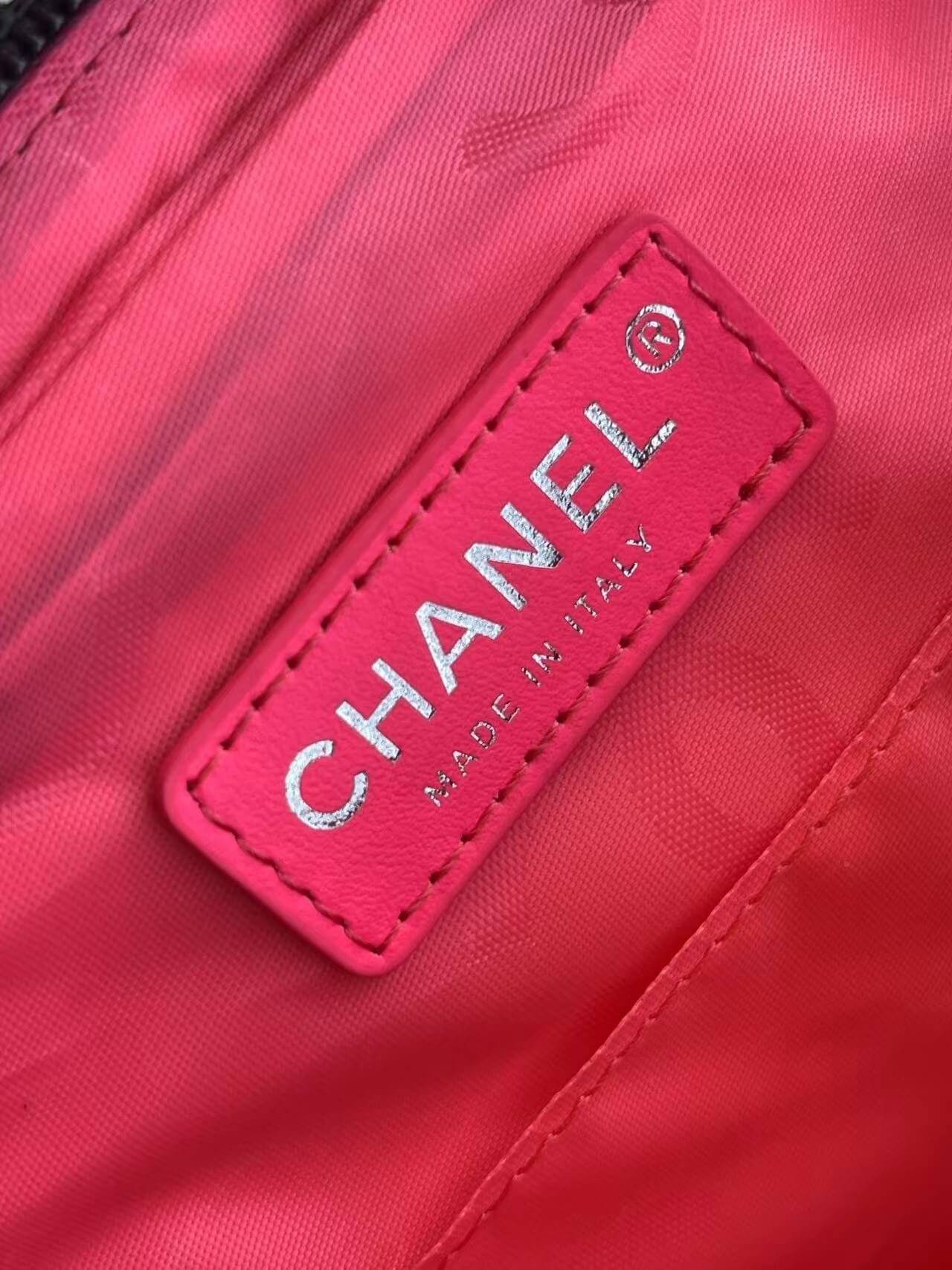 Chanel Cambon Camera Bag with Maxi Logo in Black Lambskin Leather Shoulder Crossbody - Image 30