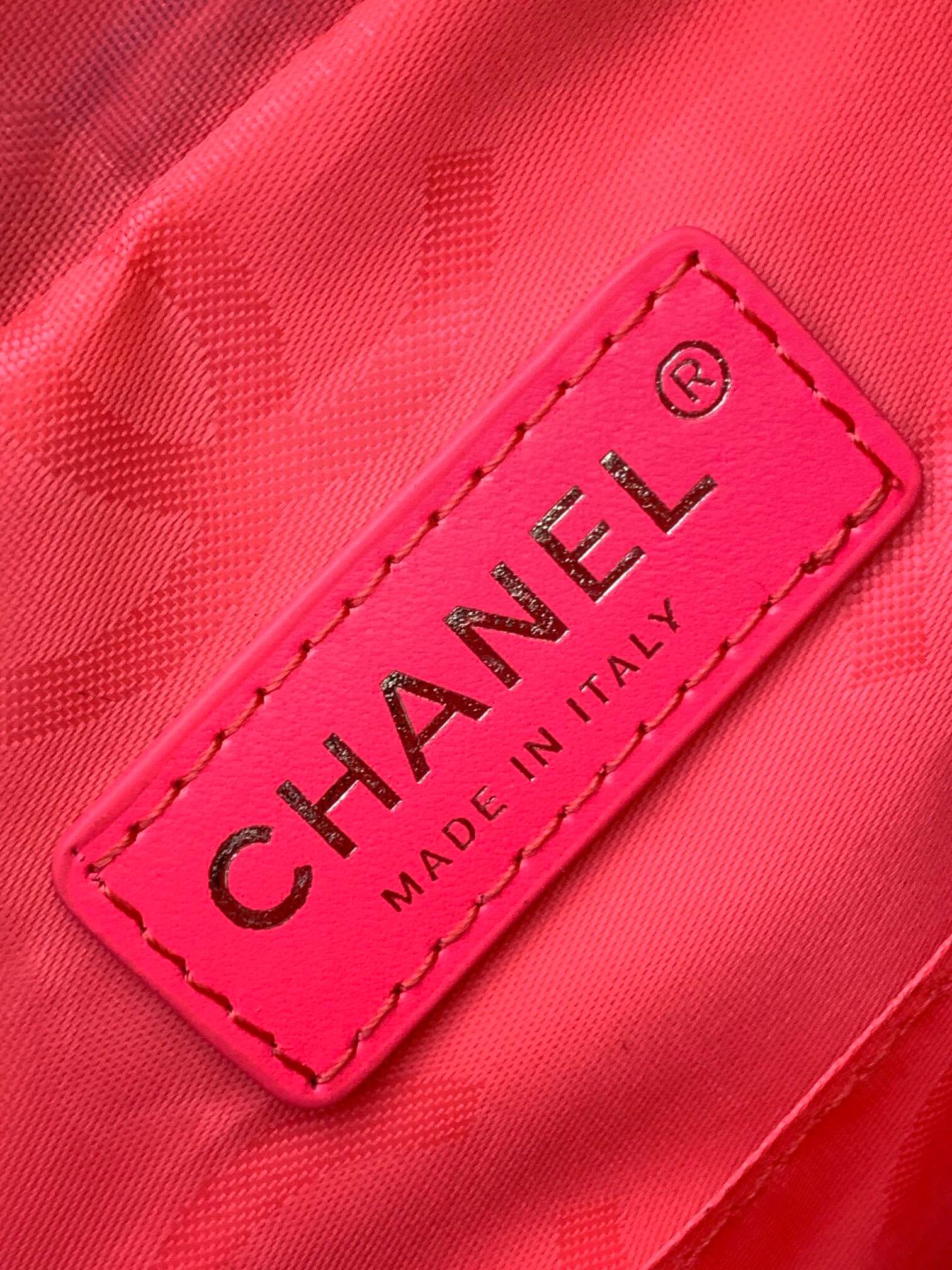 Chanel Cambon Camera Bag with Maxi Logo in Black Lambskin Leather Shoulder Crossbody - Image 39