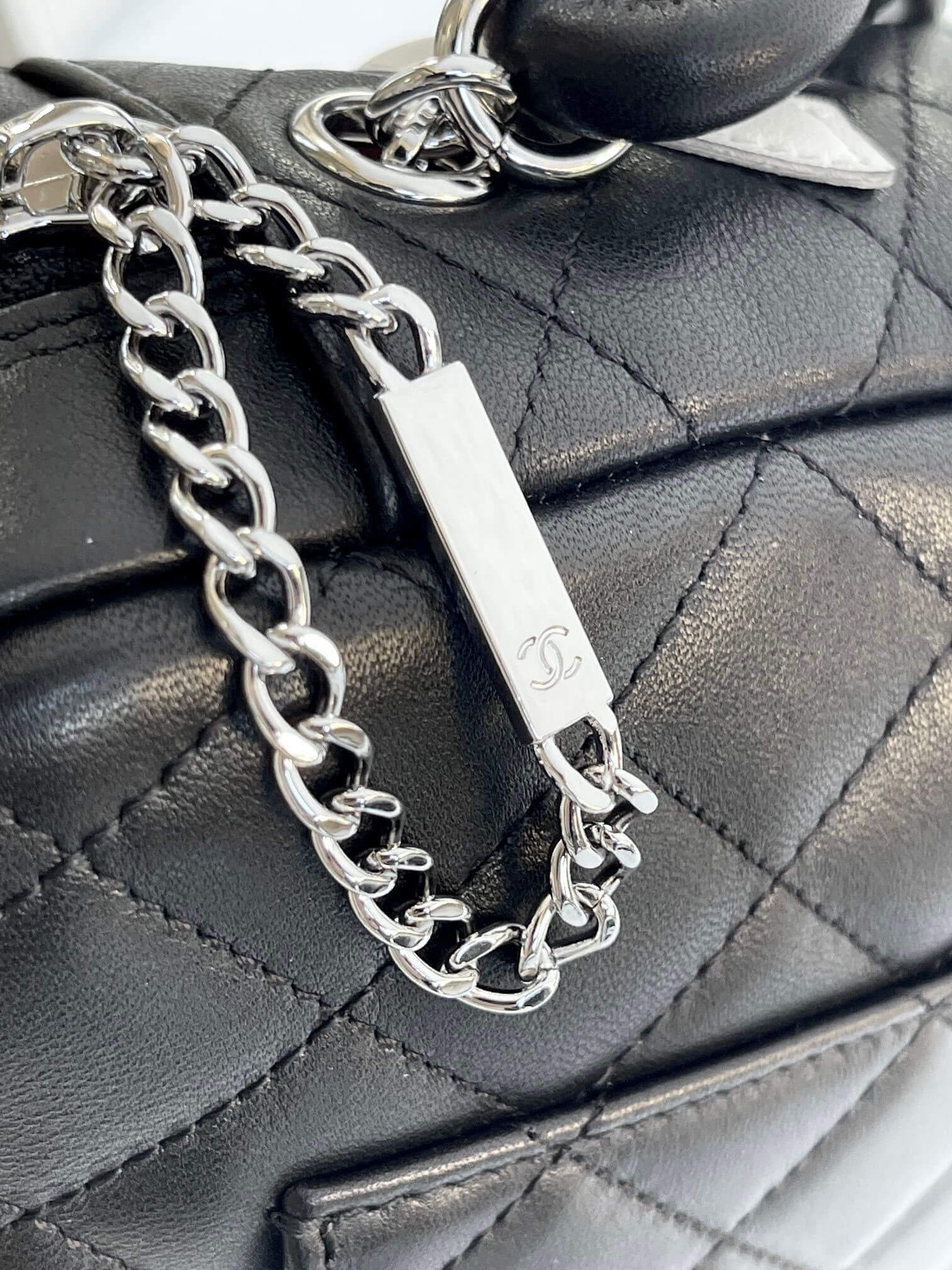 Chanel Cambon Camera Bag with Maxi Logo in Black Lambskin Leather Shoulder Crossbody - Image 42