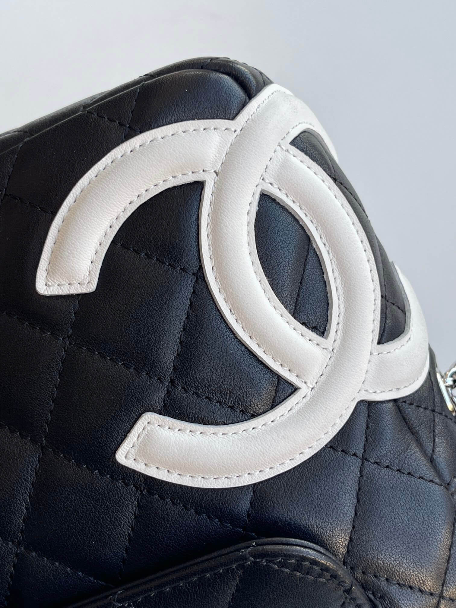 Chanel Cambon Camera Bag with Maxi Logo in Black Lambskin Leather Shoulder Crossbody - Image 40