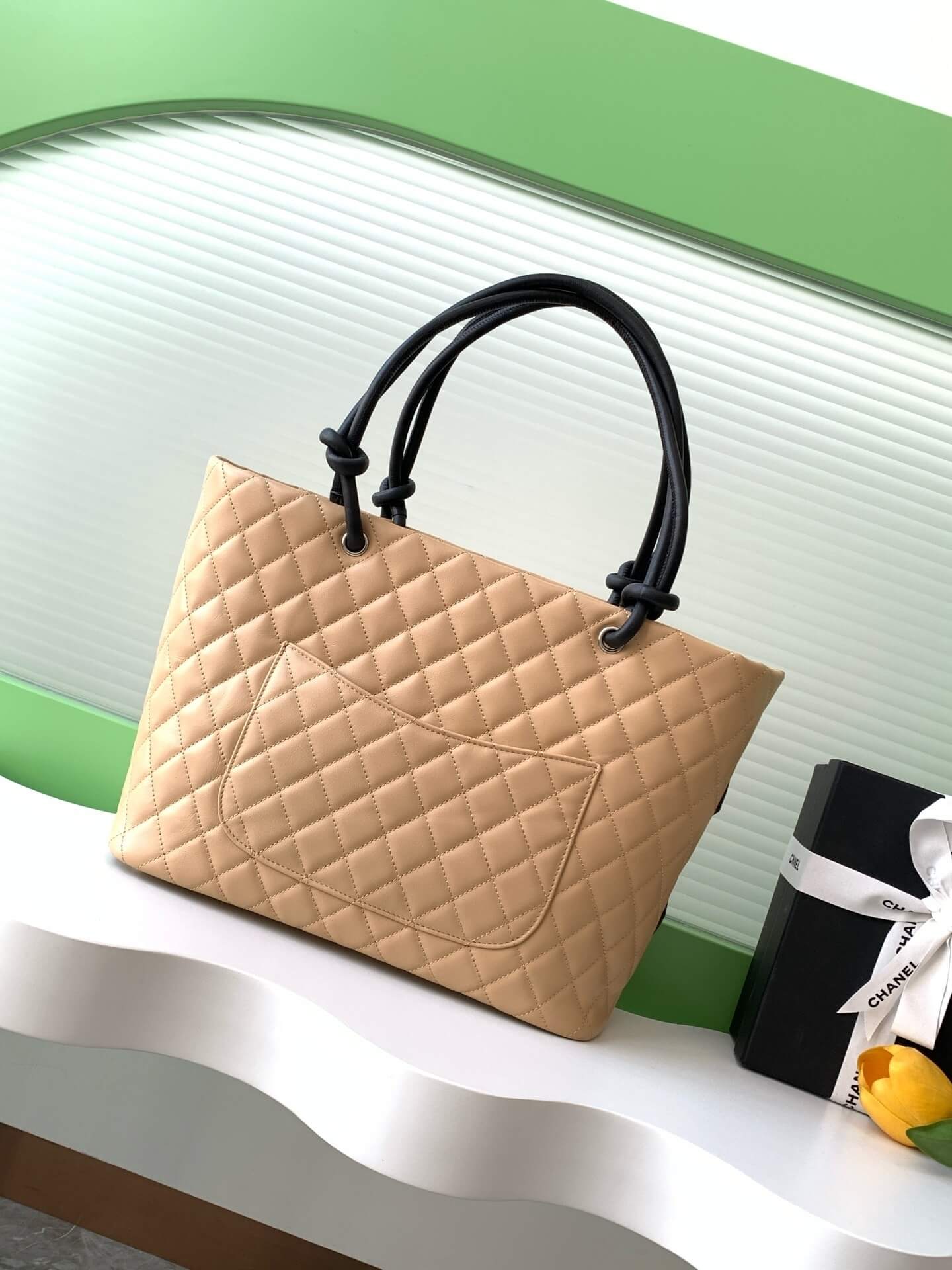 Chanel Cambon Ligne Crafted Soft Calfskin leather Tote Shoulder Handbag - Image 90