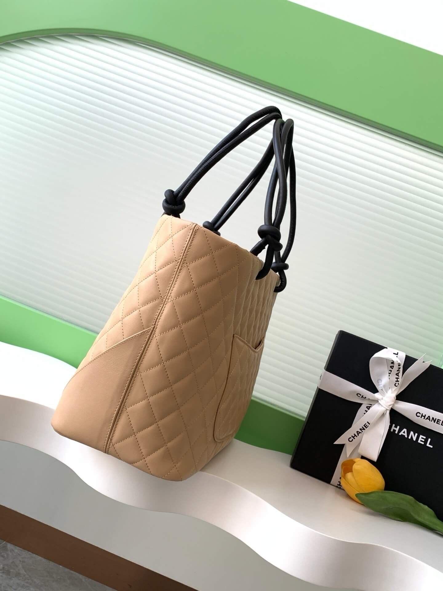 Chanel Cambon Ligne Crafted Soft Calfskin leather Tote Shoulder Handbag - Image 96