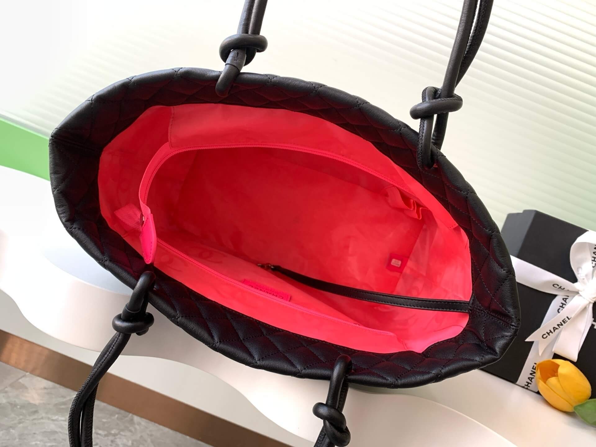 Chanel Cambon Ligne Crafted Soft Calfskin leather Tote Shoulder Handbag - Image 21