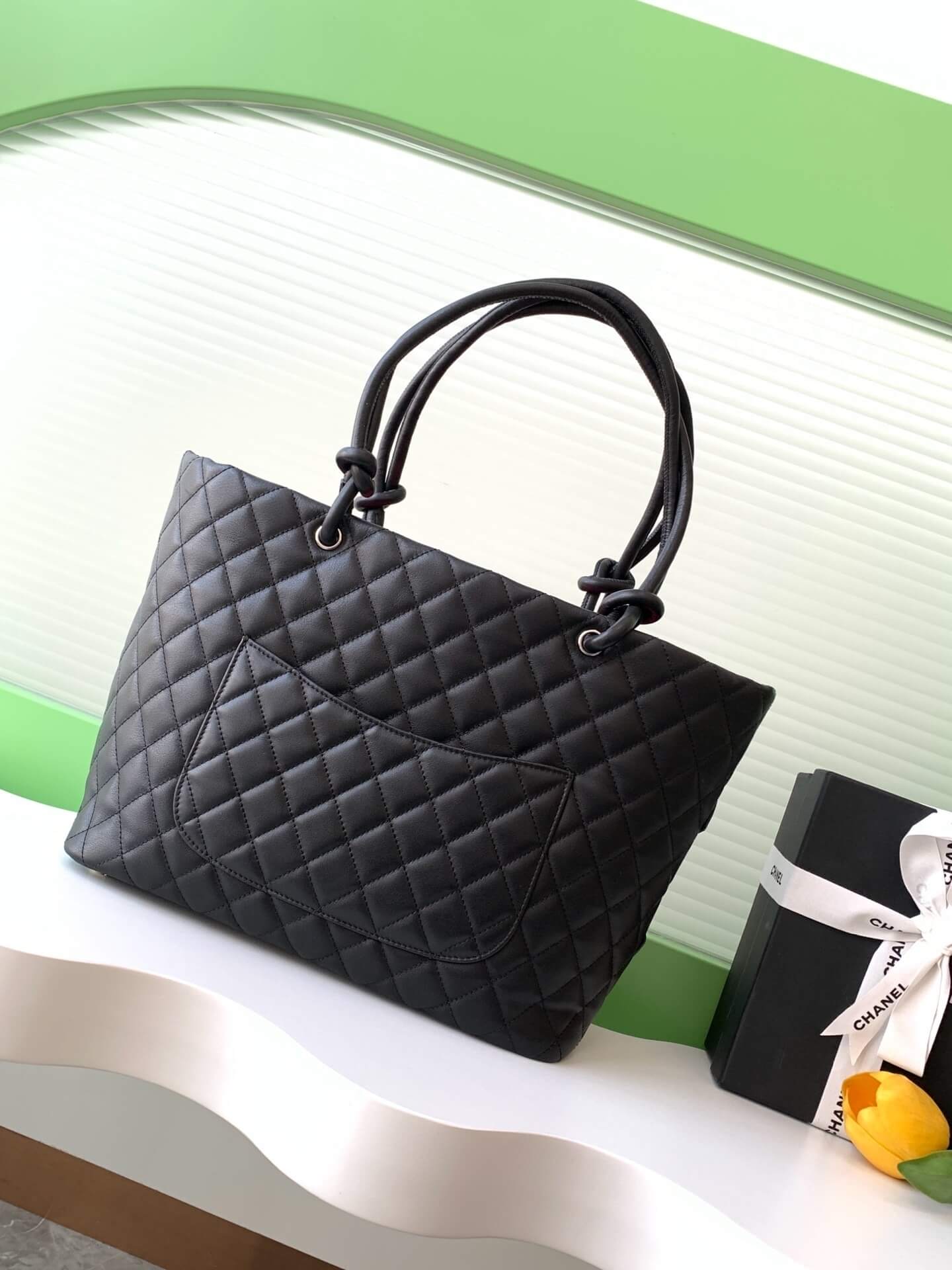 Chanel Cambon Ligne Crafted Soft Calfskin leather Tote Shoulder Handbag - Image 20