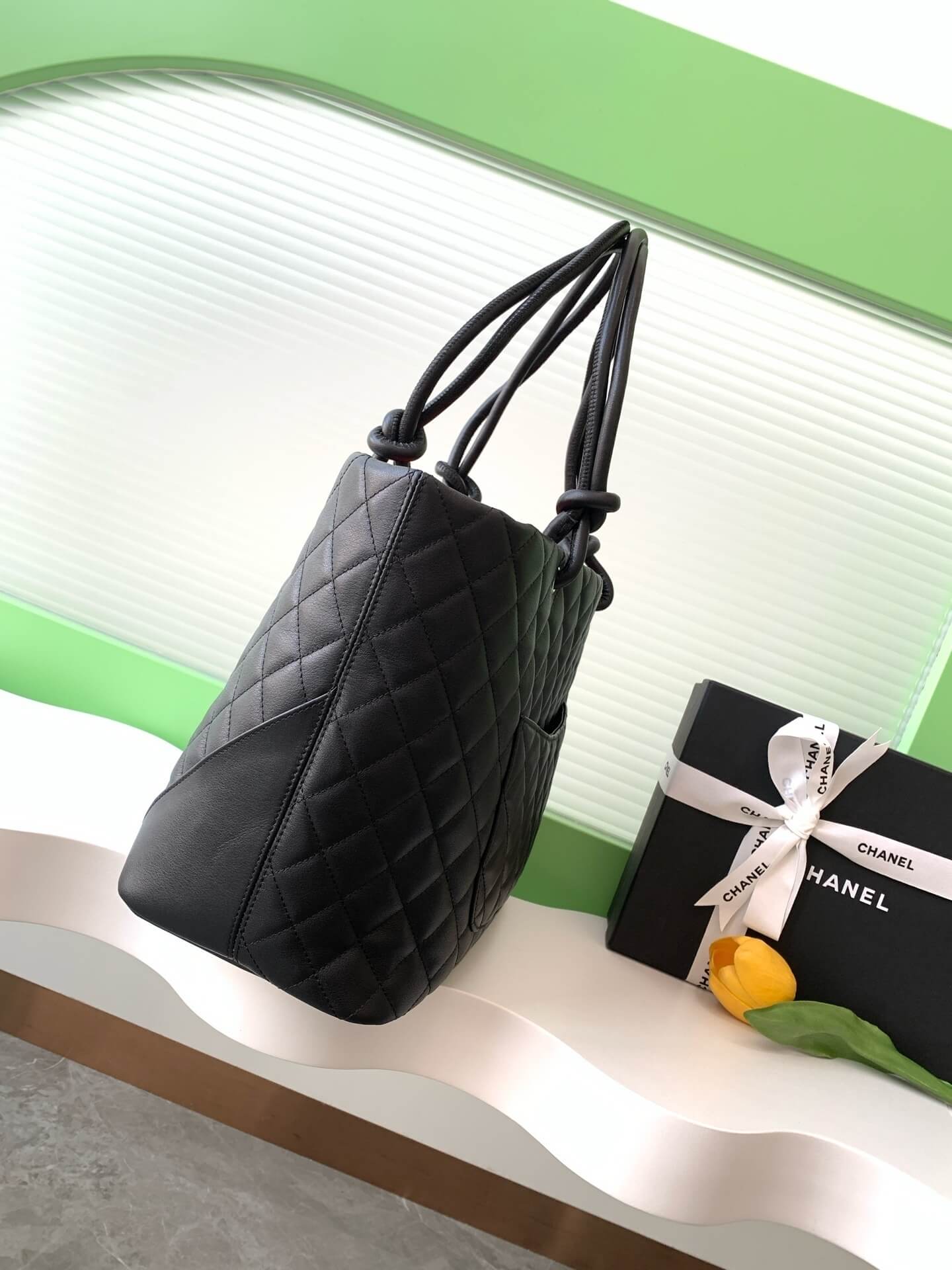 Chanel Cambon Ligne Crafted Soft Calfskin leather Tote Shoulder Handbag - Image 26