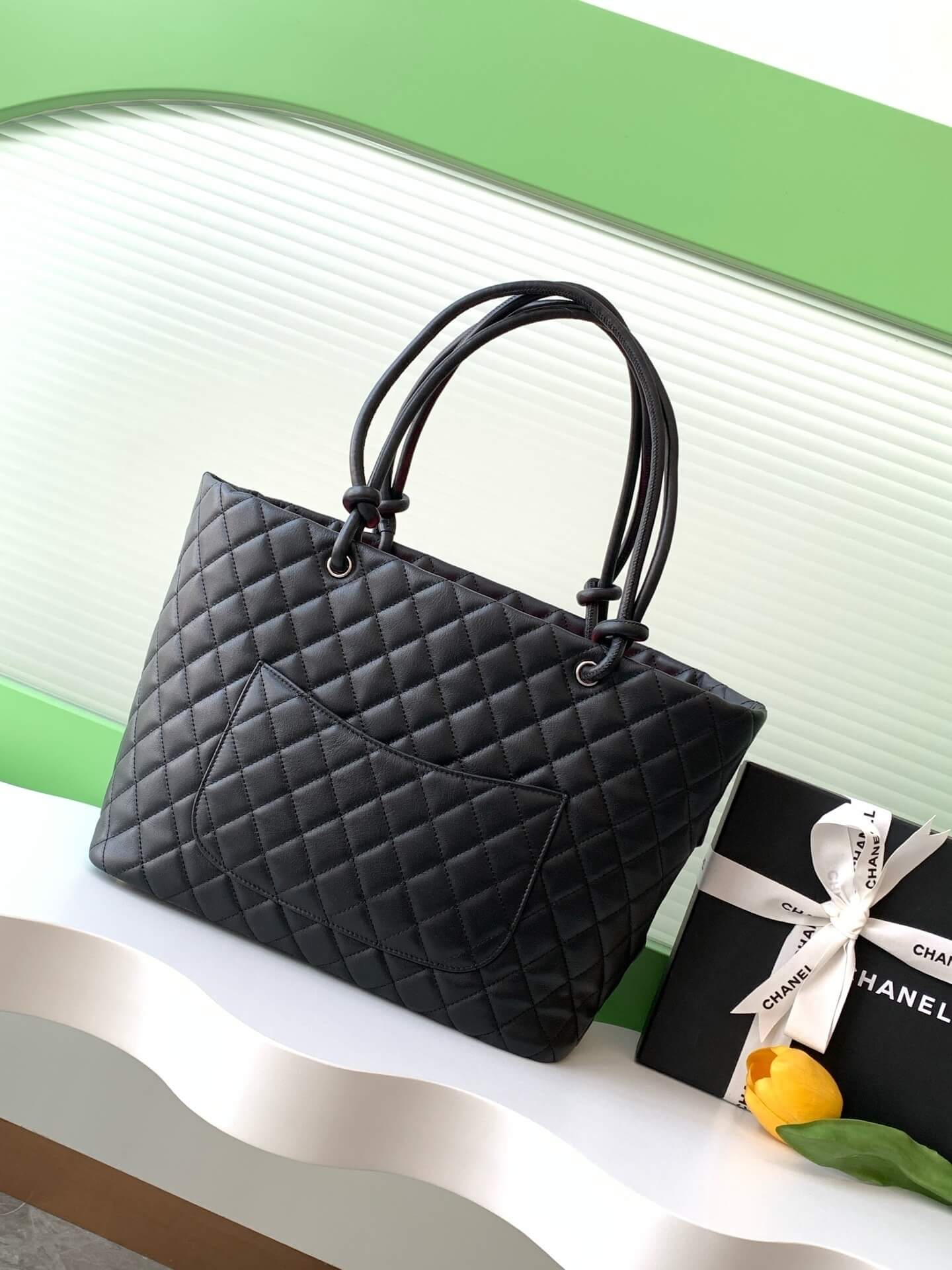 Chanel Cambon Ligne Crafted Soft Calfskin leather Tote Shoulder Handbag - Image 38