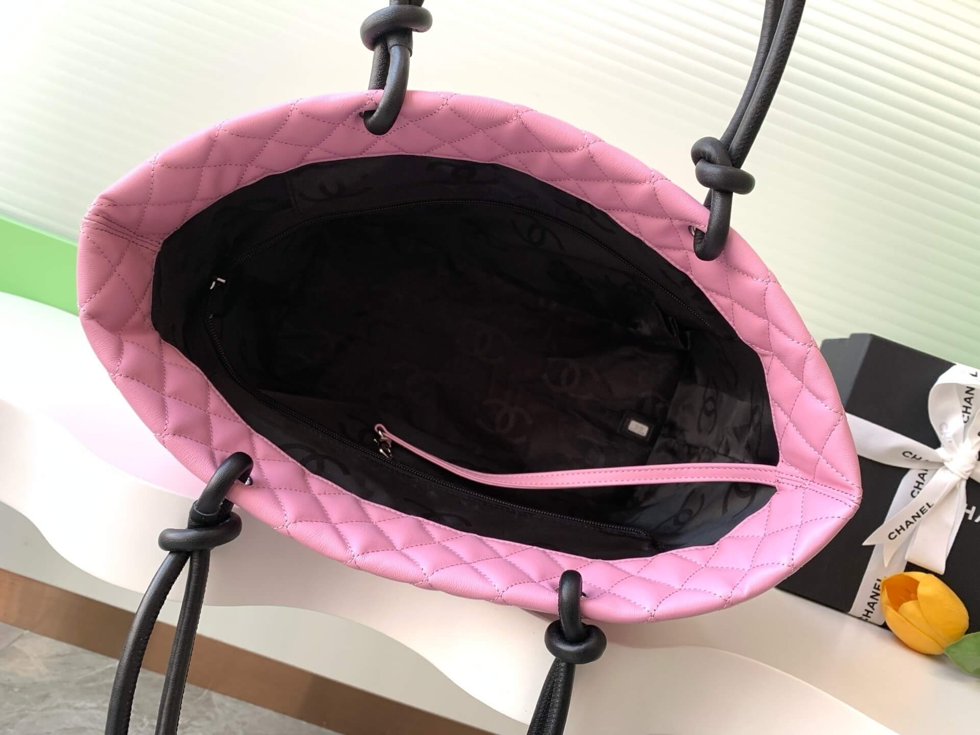 Chanel Cambon Ligne Crafted Soft Calfskin leather Tote Shoulder Handbag - Image 75