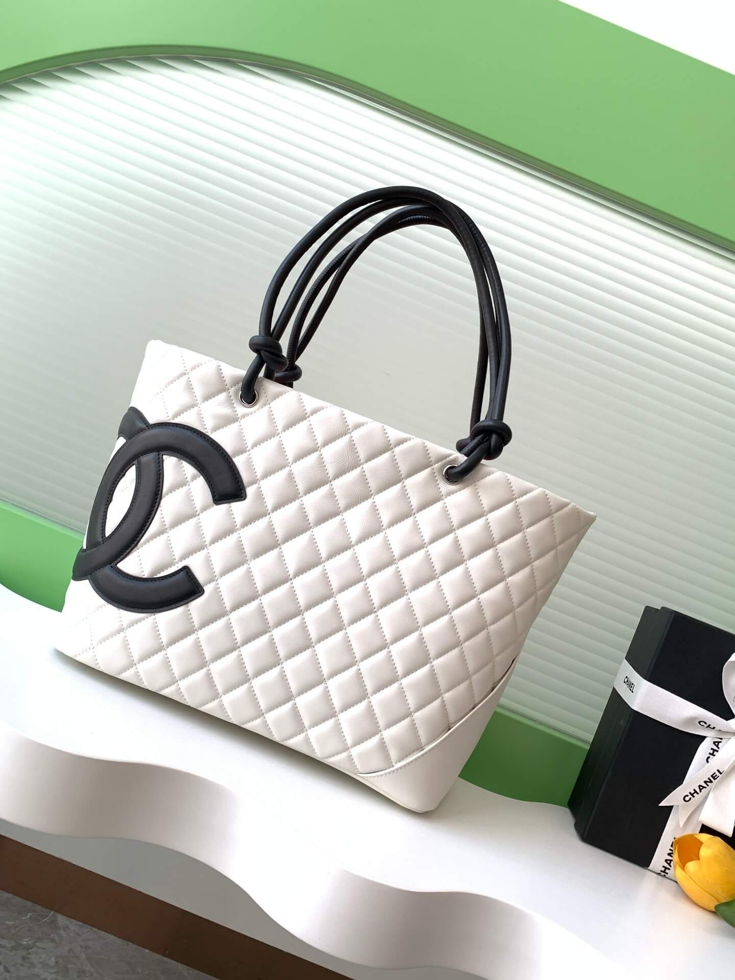 Chanel Cambon Ligne Crafted Soft Calfskin leather Tote Shoulder Handbag - Image 55