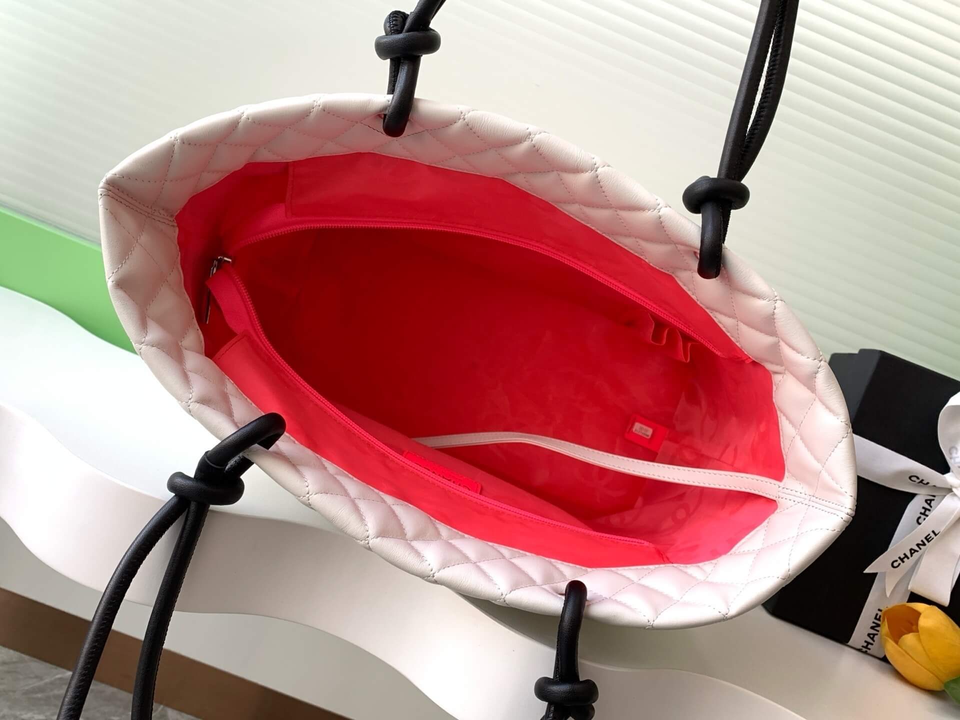 Chanel Cambon Ligne Crafted Soft Calfskin leather Tote Shoulder Handbag - Image 57