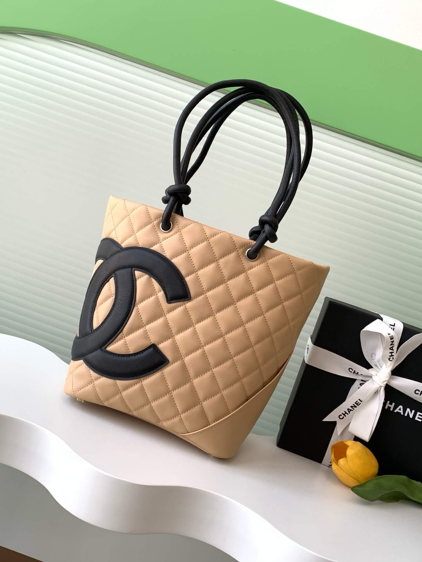 Chanel Cambon Ligne Crafted Soft Calfskin leather Tote Shoulder Handbag - Image 98