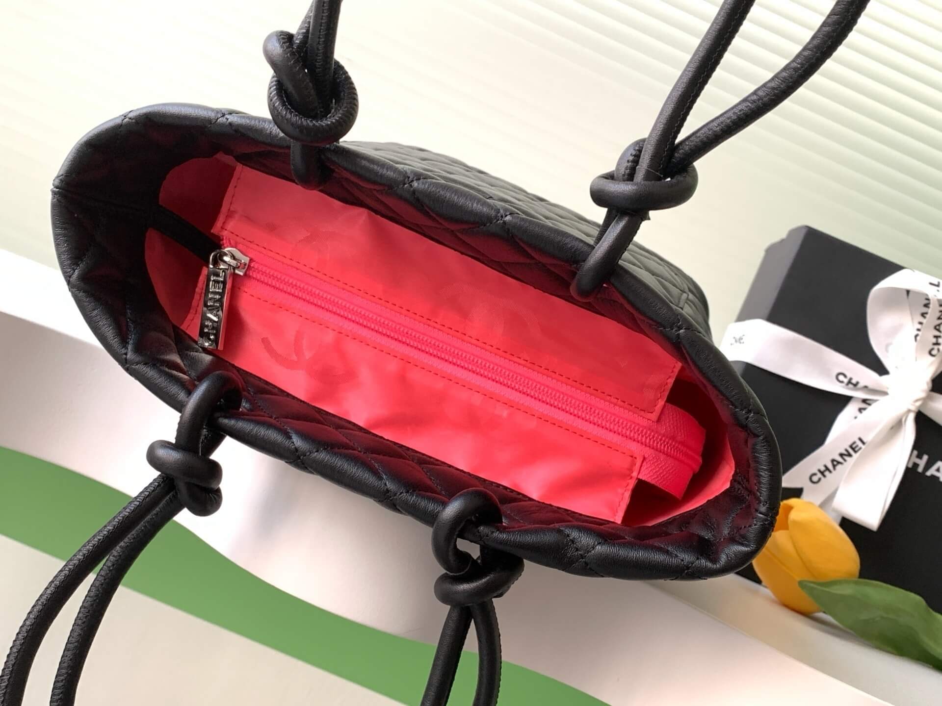 Chanel Cambon Ligne Crafted Soft Calfskin leather Tote Shoulder Handbag - Image 31