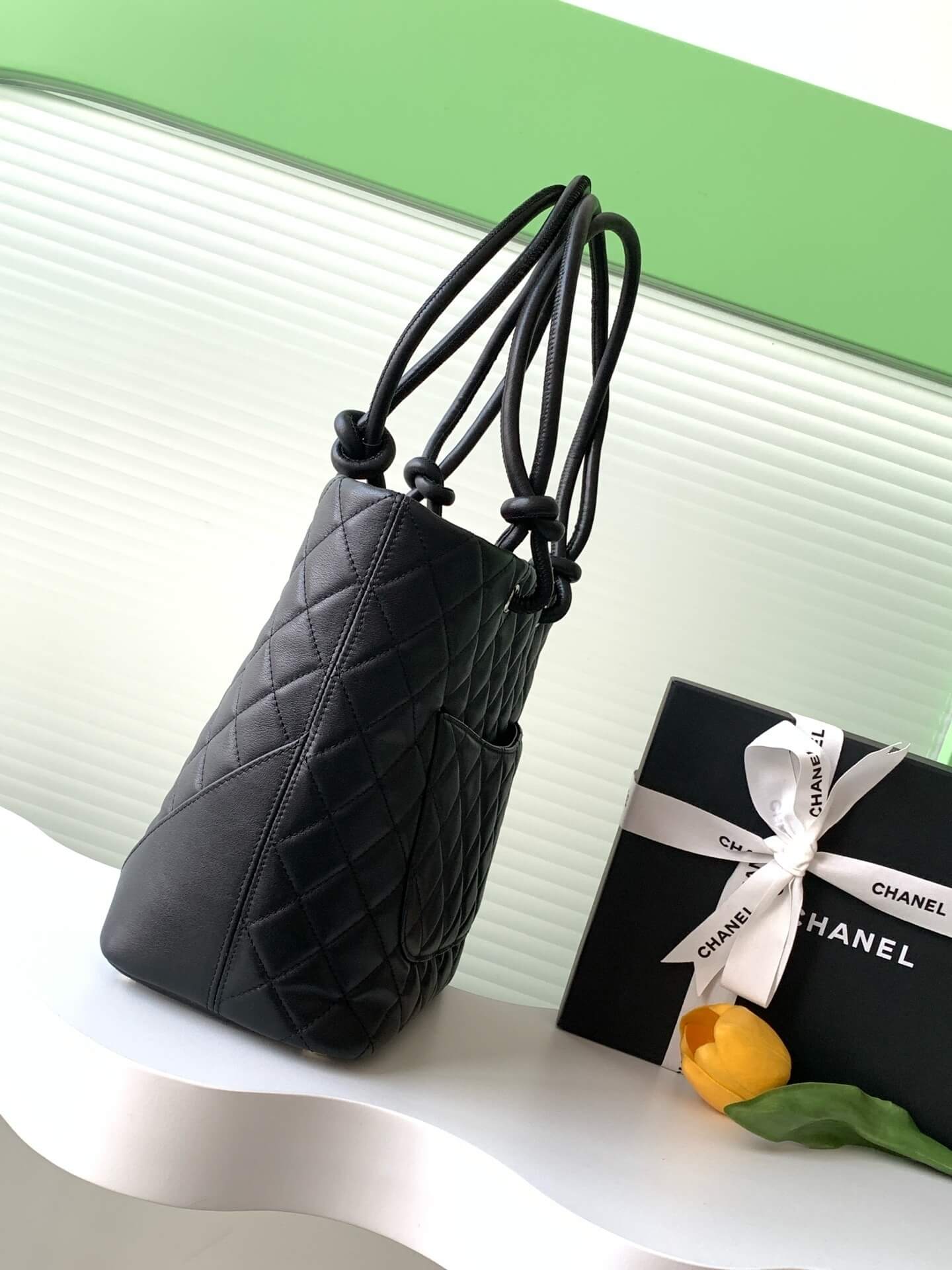 Chanel Cambon Ligne Crafted Soft Calfskin leather Tote Shoulder Handbag - Image 17