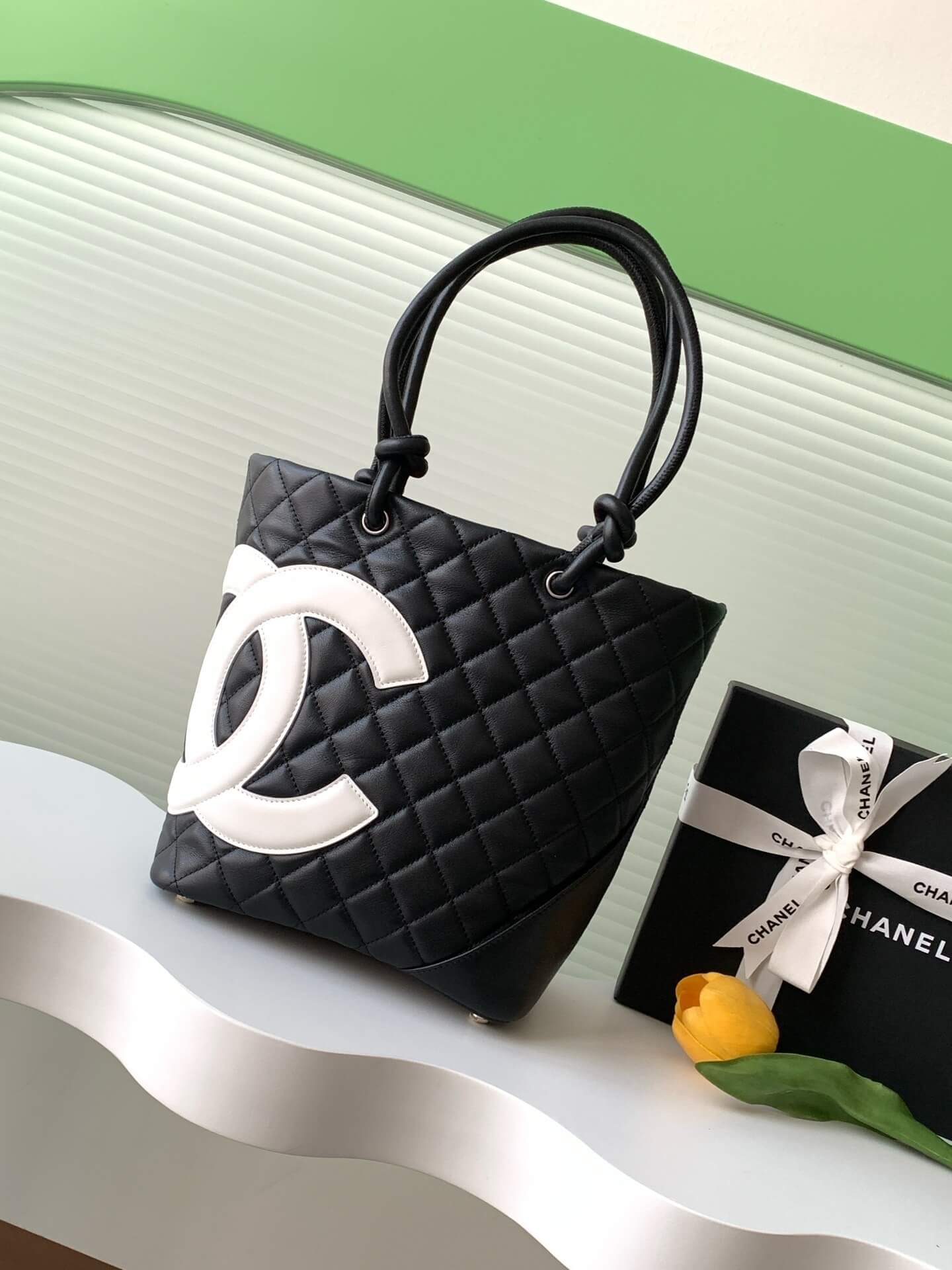 Chanel Cambon Ligne Crafted Soft Calfskin leather Tote Shoulder Handbag - Image 10