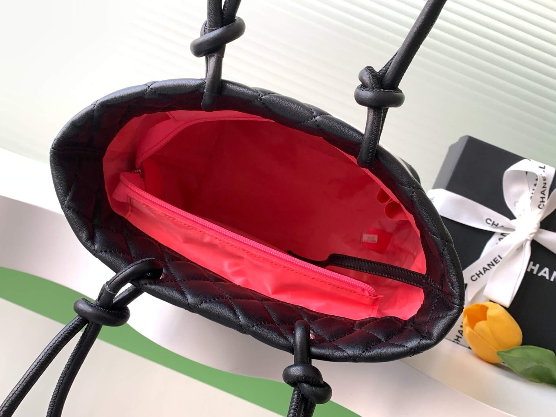 Chanel Cambon Ligne Crafted Soft Calfskin leather Tote Shoulder Handbag - Image 12