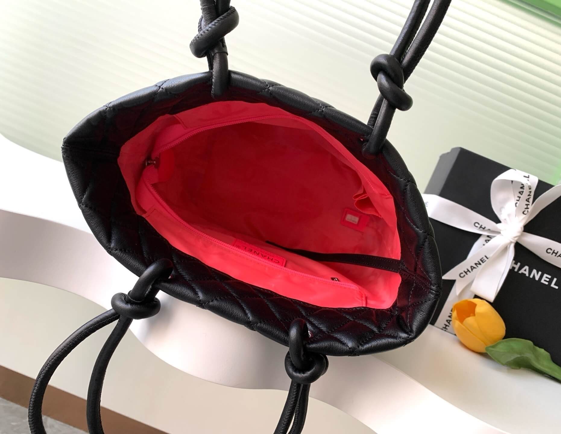 Chanel Cambon Ligne Crafted Soft Calfskin leather Tote Shoulder Handbag - Image 48