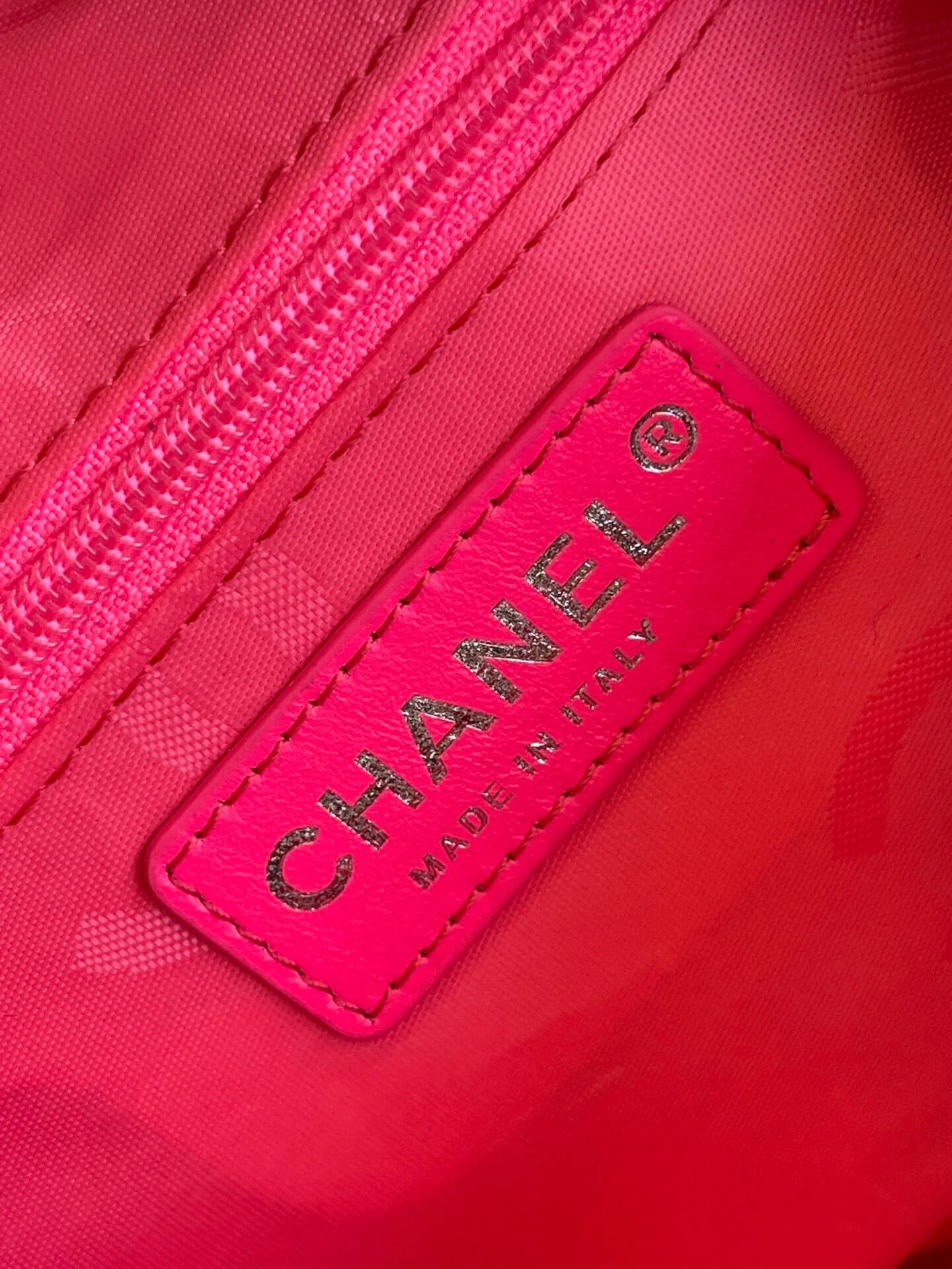 Chanel Cambon Ligne Small Pochette Lambskin Leather Shoulder Handbag - Image 50