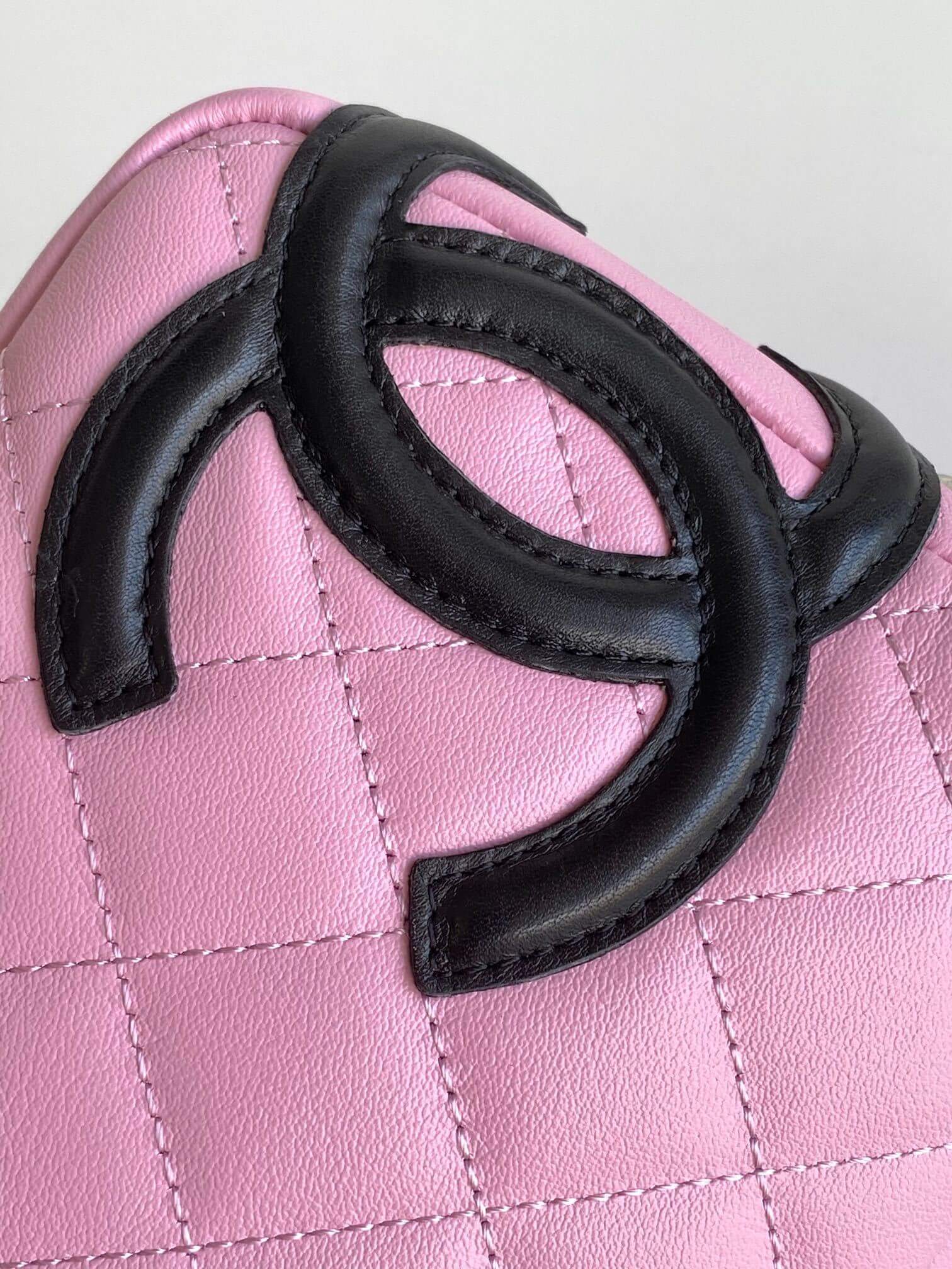 Chanel Cambon Ligne Small Pochette Lambskin Leather Shoulder Handbag - Image 16