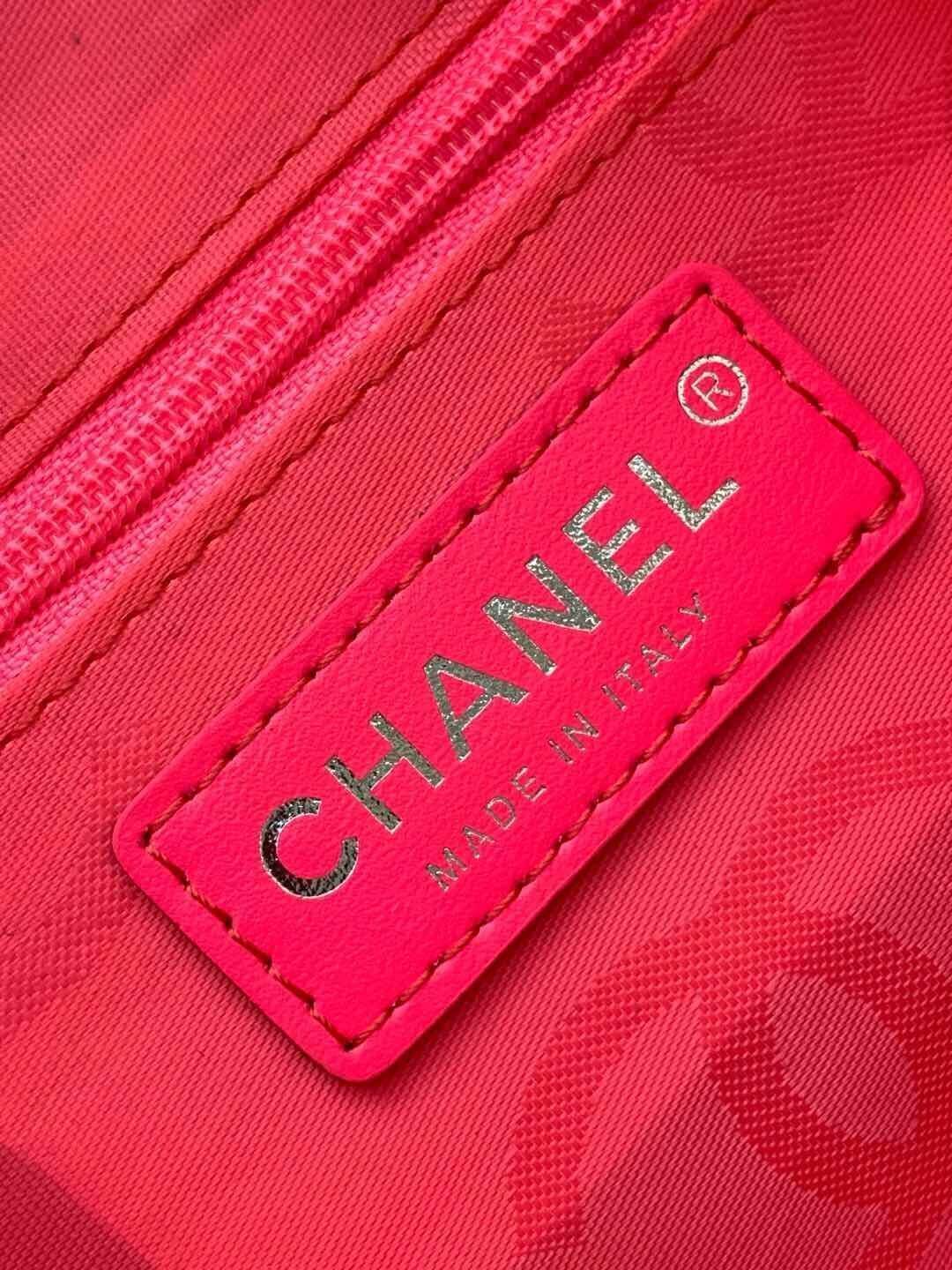 Chanel Cambon Ligne Small Pochette Lambskin Leather Shoulder Handbag - Image 23