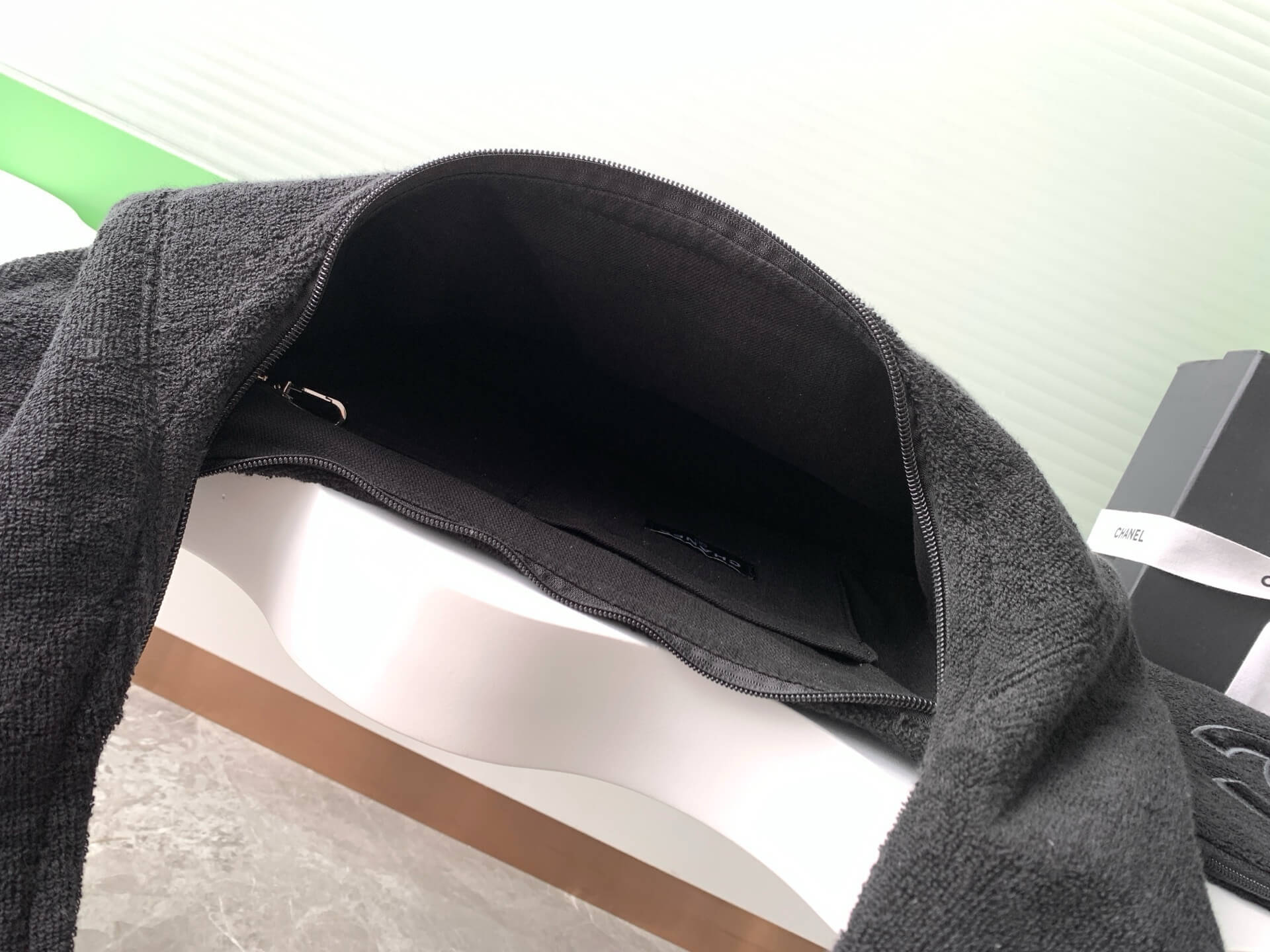 Chanel Coco Beach Hobo Terry Cloth Shoulder Bag - Image 22