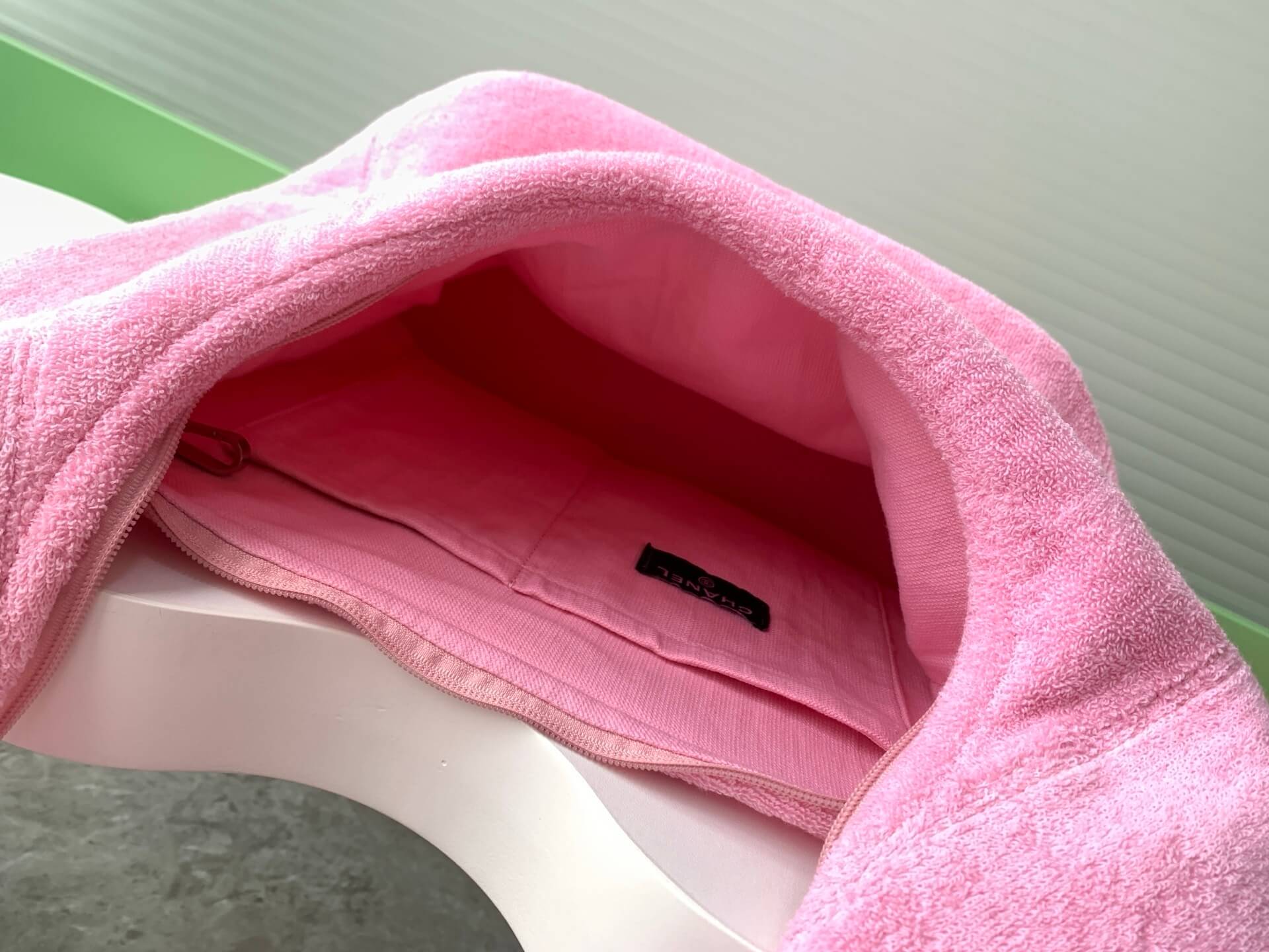 Chanel Coco Beach Hobo Terry Cloth Shoulder Bag - Image 4