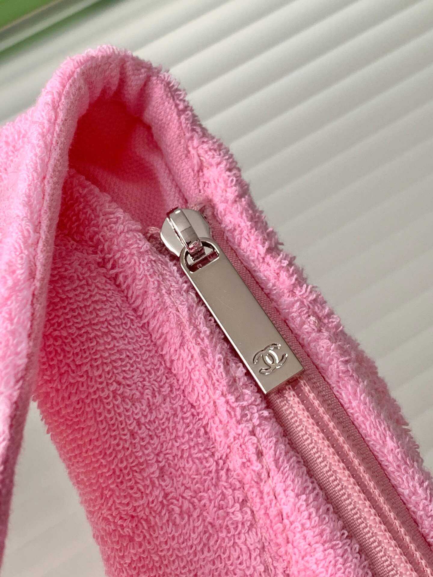 Chanel Coco Beach Hobo Terry Cloth Shoulder Bag - Image 6