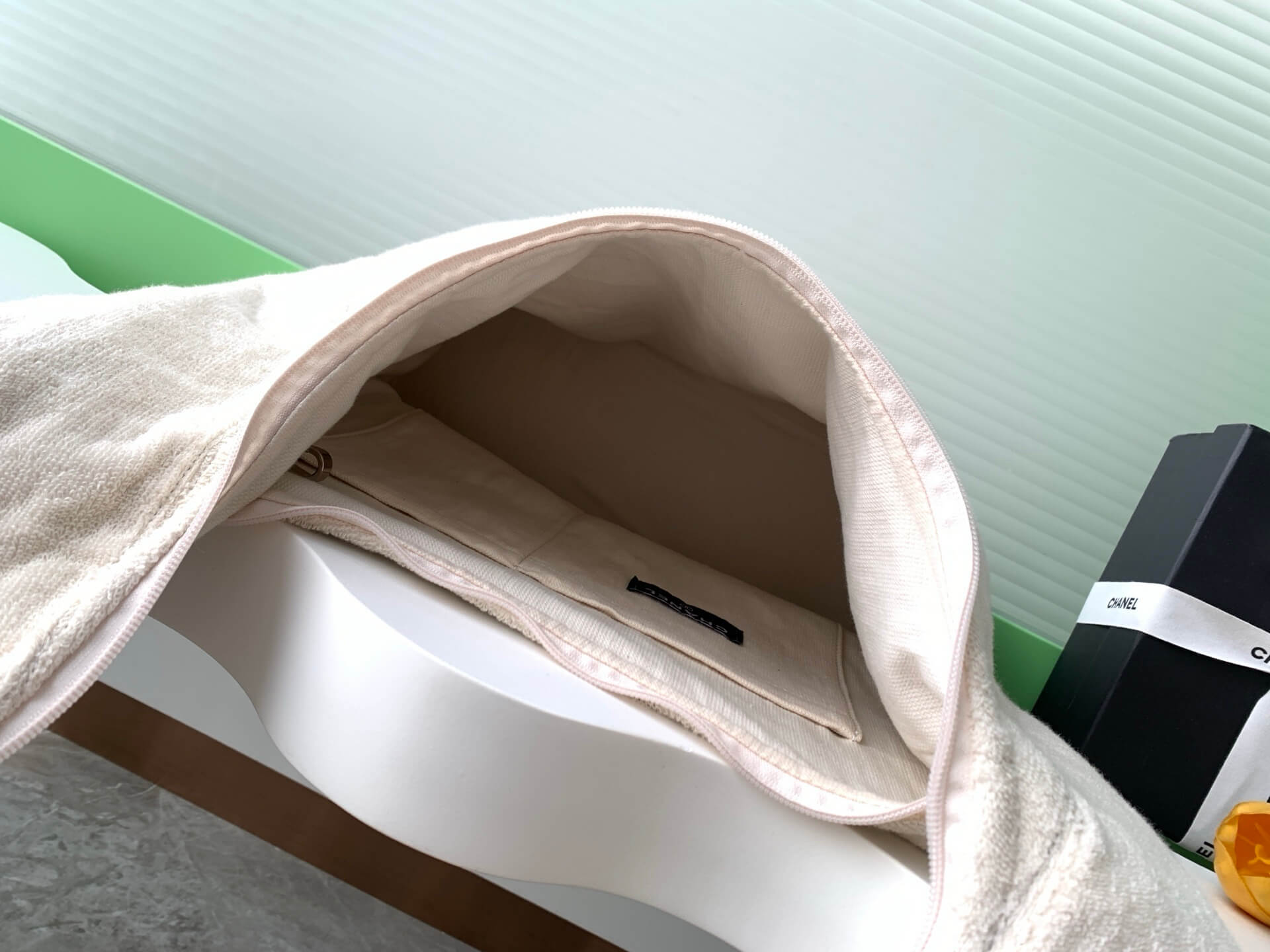 Chanel Coco Beach Hobo Terry Cloth Shoulder Bag - Image 13