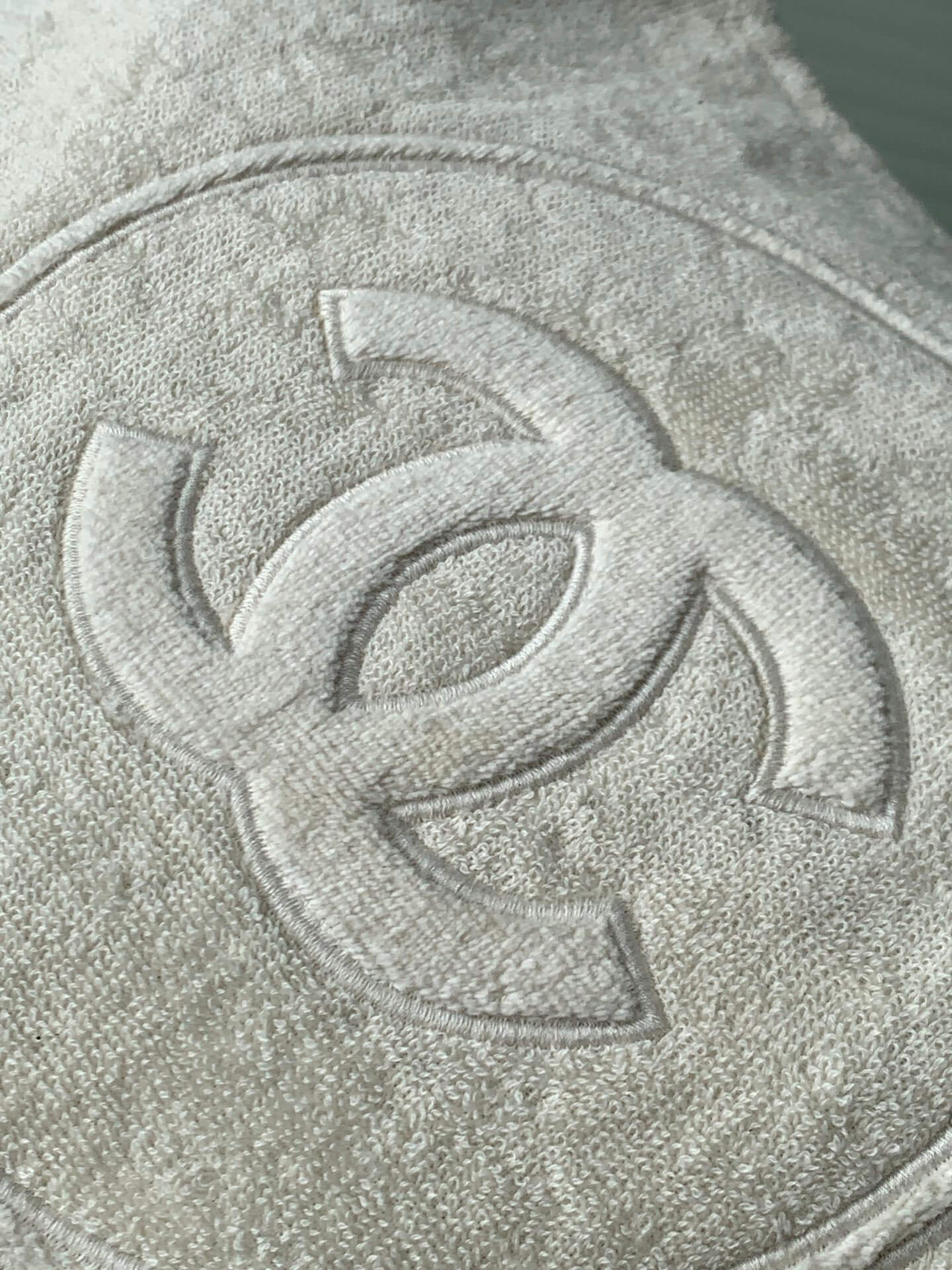 Chanel Coco Beach Hobo Terry Cloth Shoulder Bag - Image 15