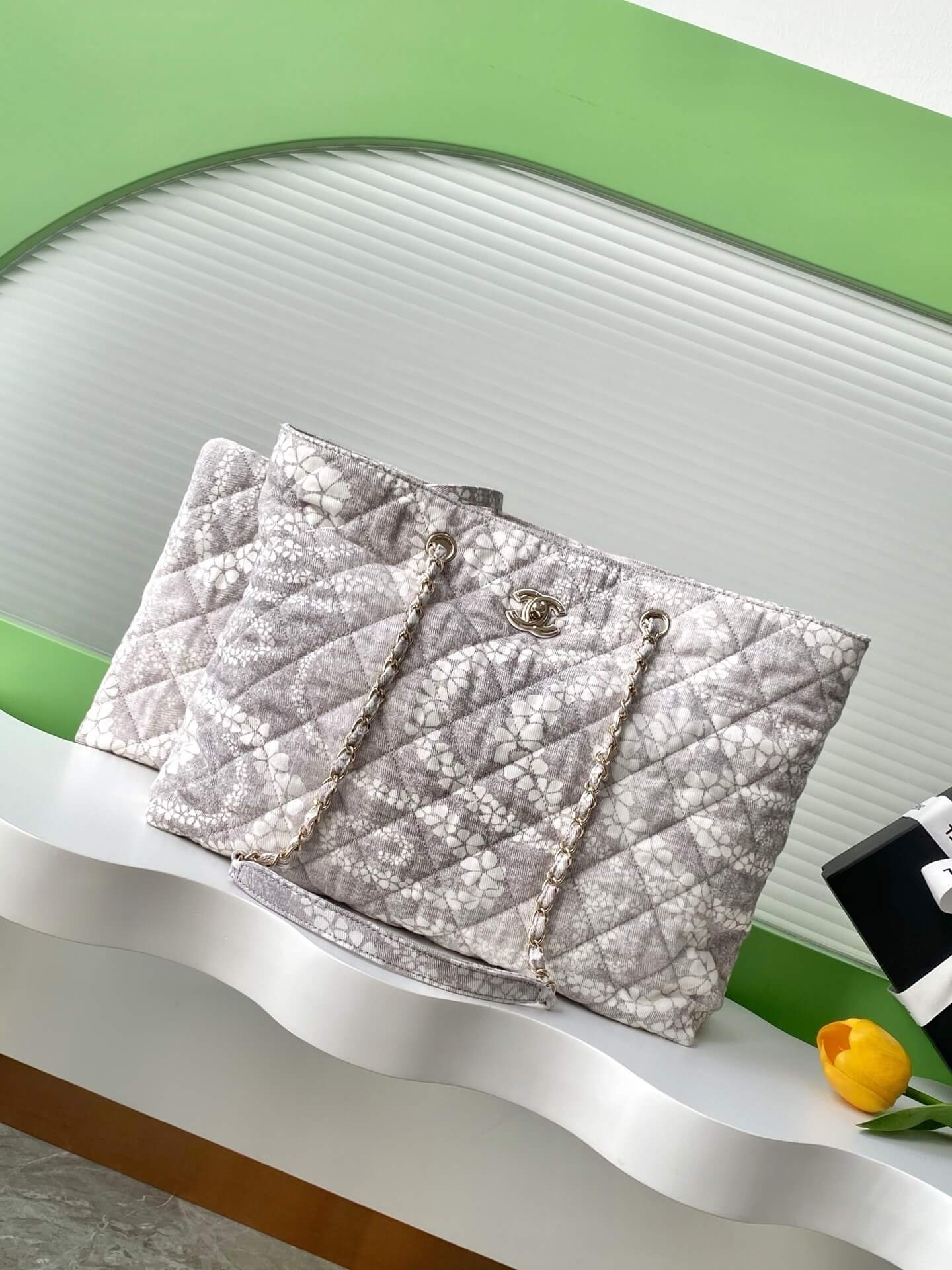 Chanel Coco Beach Tote Shoulder Bag Terry Cloth - Image 10