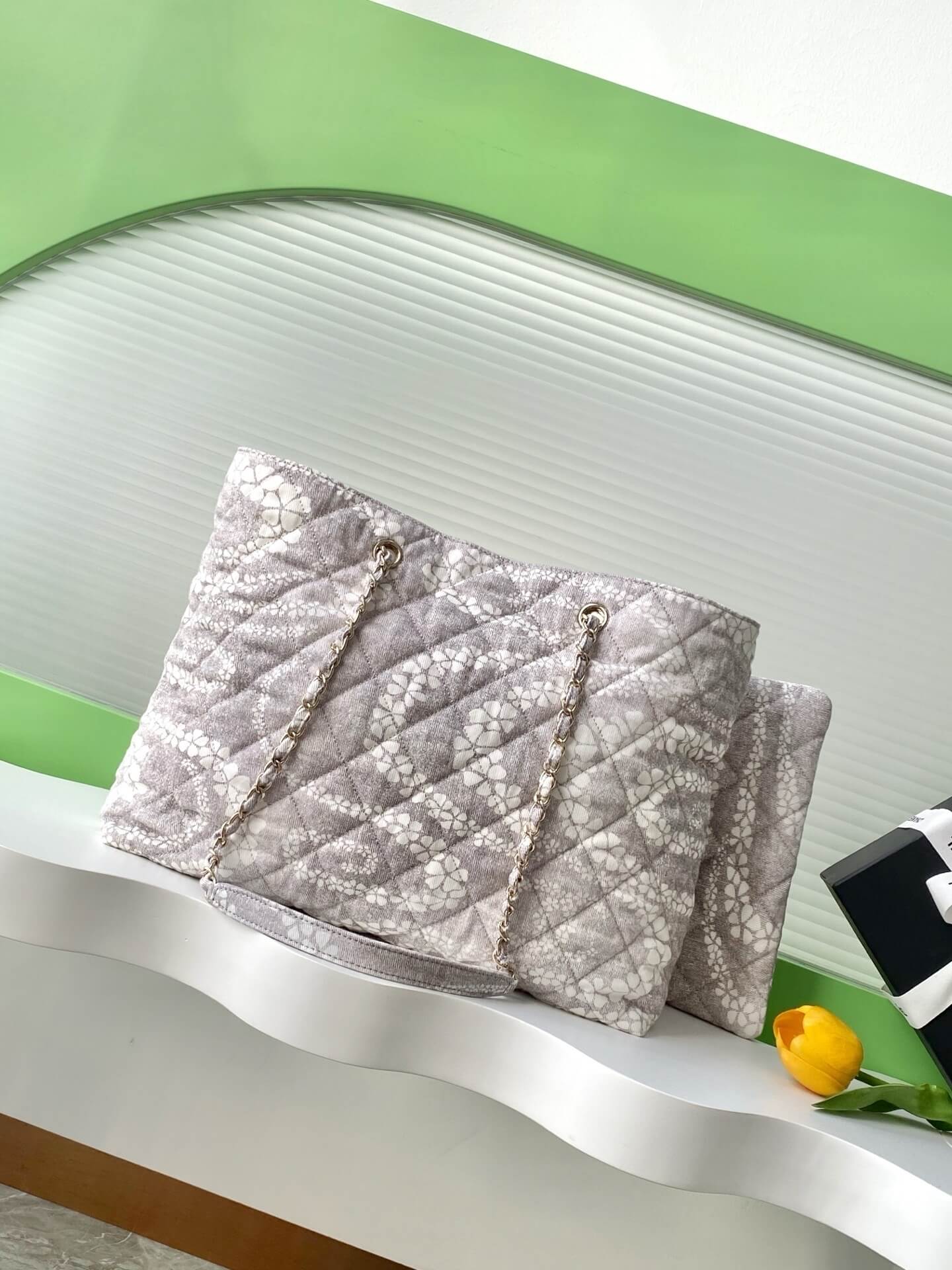 Chanel Coco Beach Tote Shoulder Bag Terry Cloth - Image 11