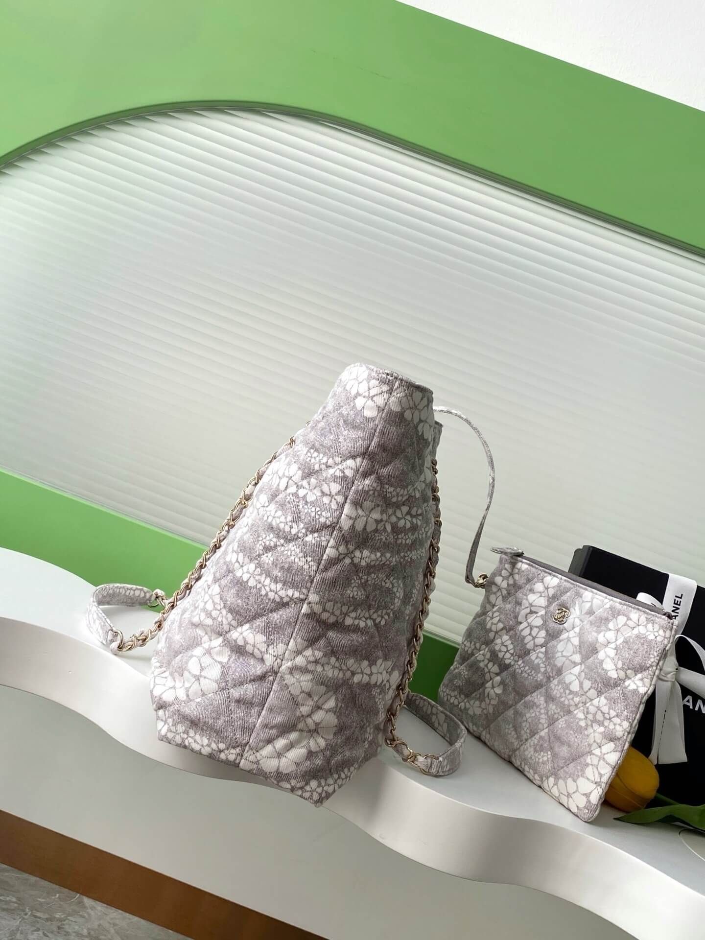 Chanel Coco Beach Tote Shoulder Bag Terry Cloth - Image 17