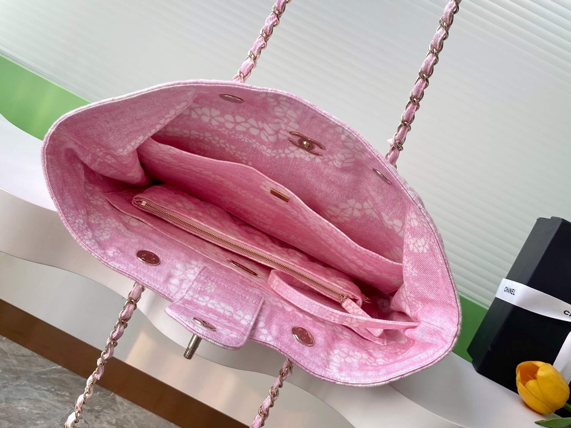 Chanel Coco Beach Tote Shoulder Bag Terry Cloth - Image 21