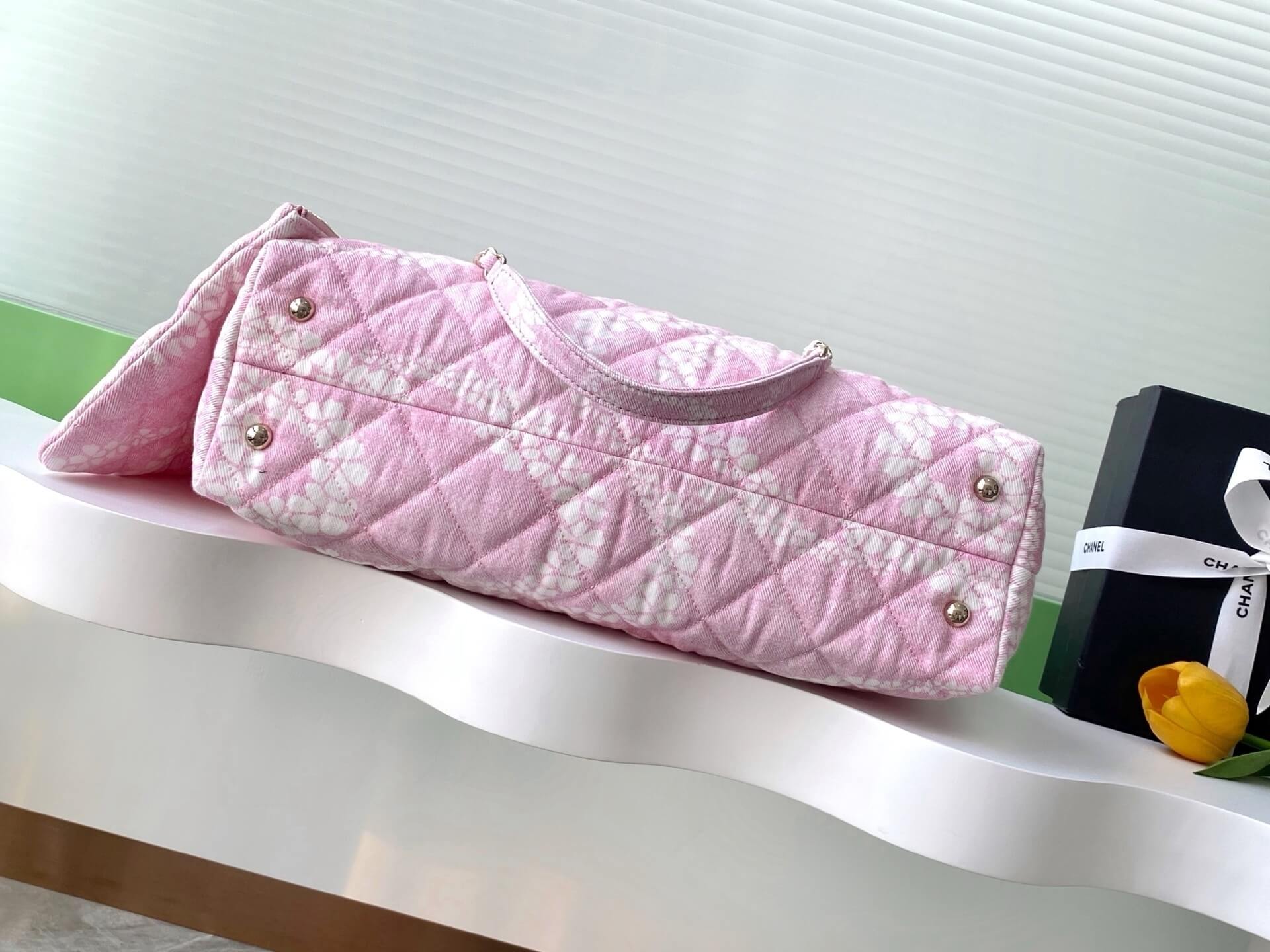 Chanel Coco Beach Tote Shoulder Bag Terry Cloth - Image 27