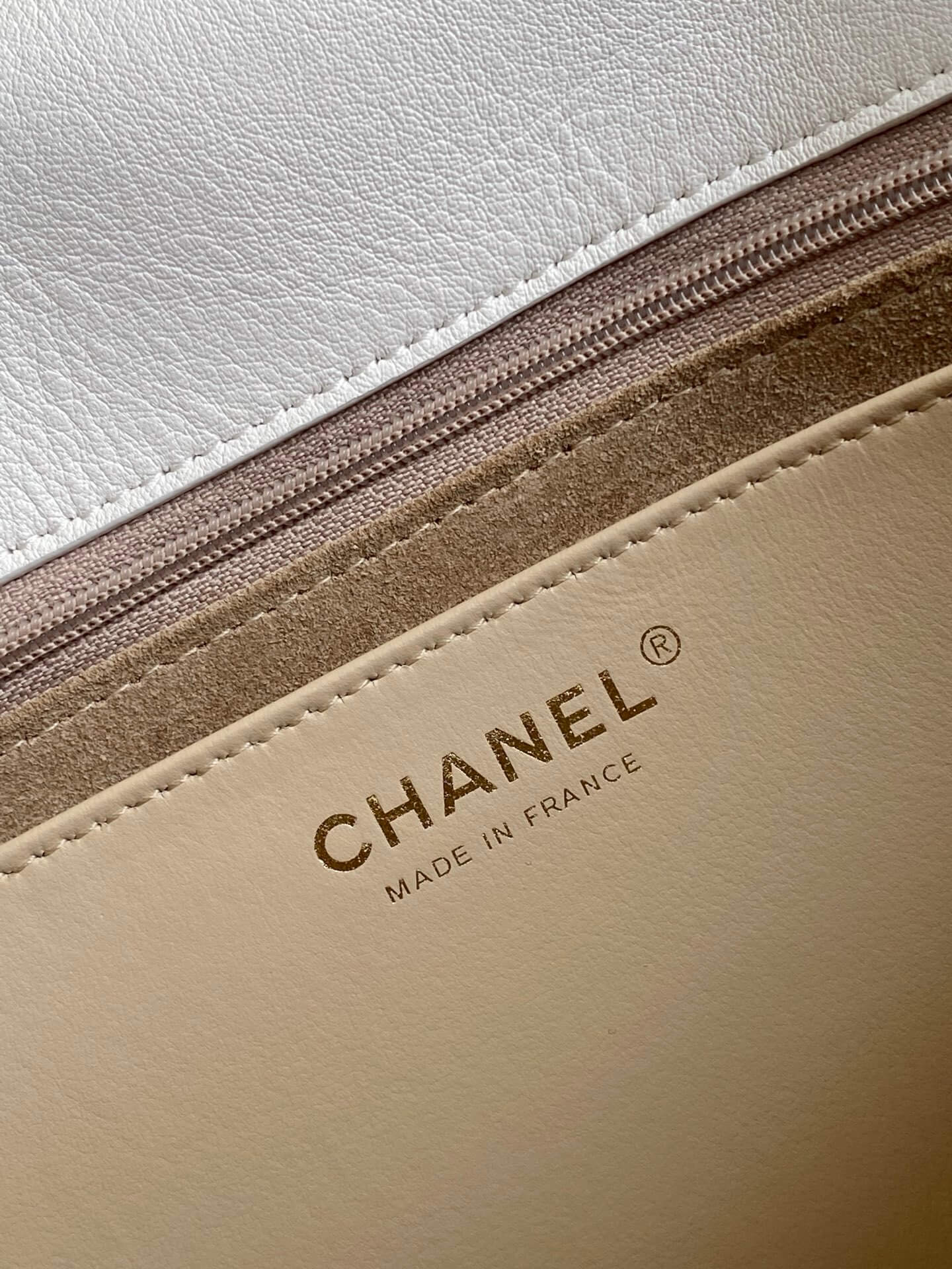 Chanel Flap Bag with Top Handle Lambskin Leather Shoulder Crossbody Handbag - Image 31