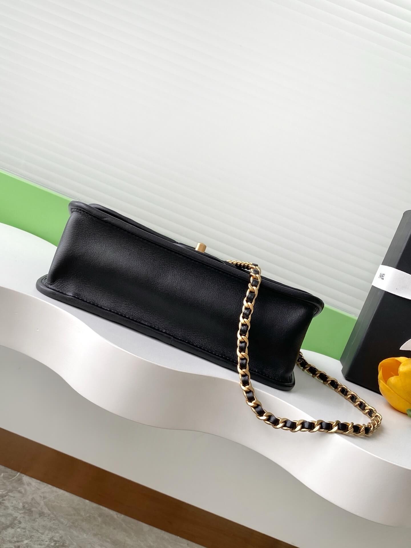 Chanel Flap Chain strap Calfskin Leather Shoulder Bag - Image 18