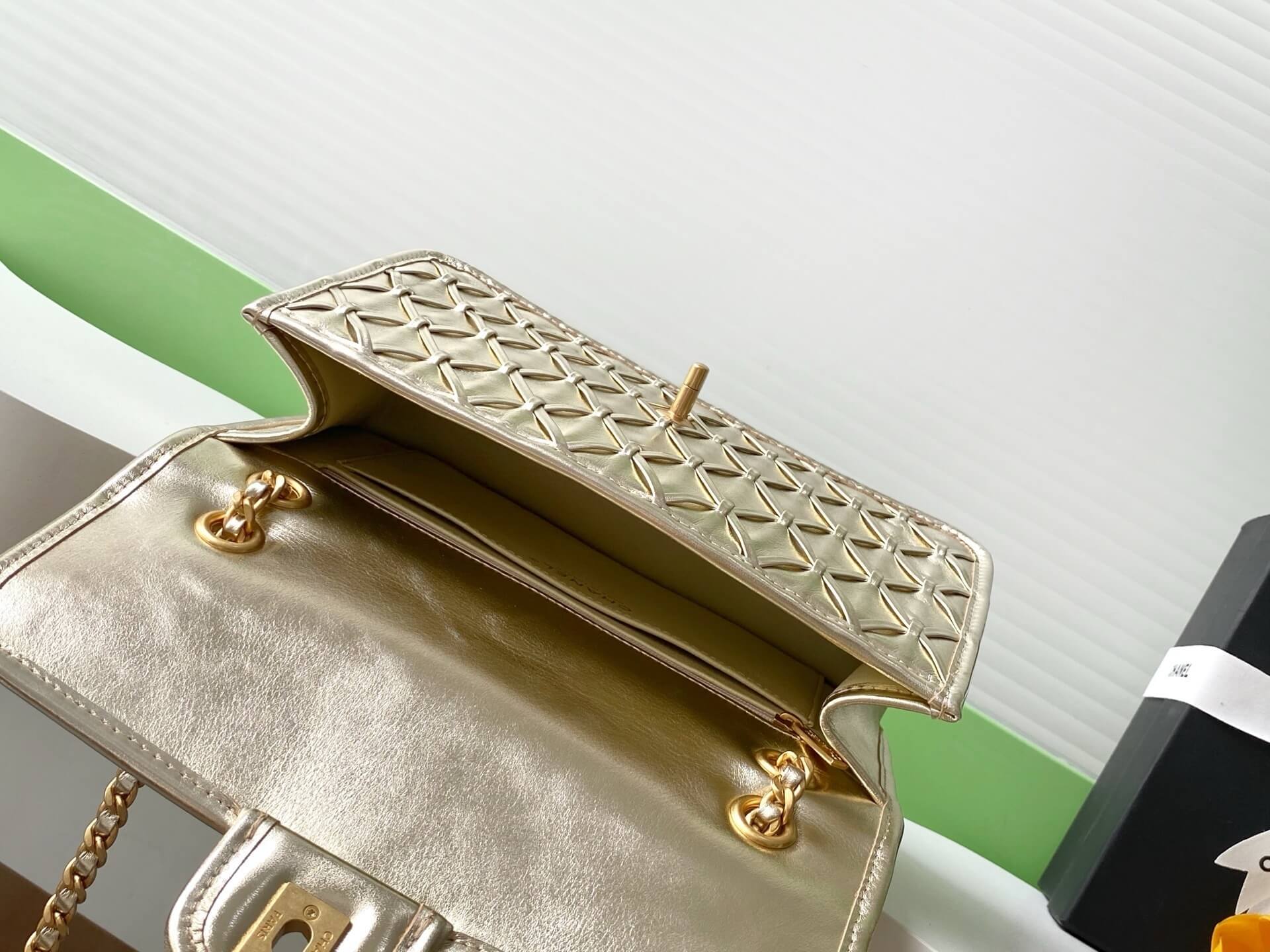 Chanel Flap Chain strap Calfskin Leather Shoulder Bag - Image 49