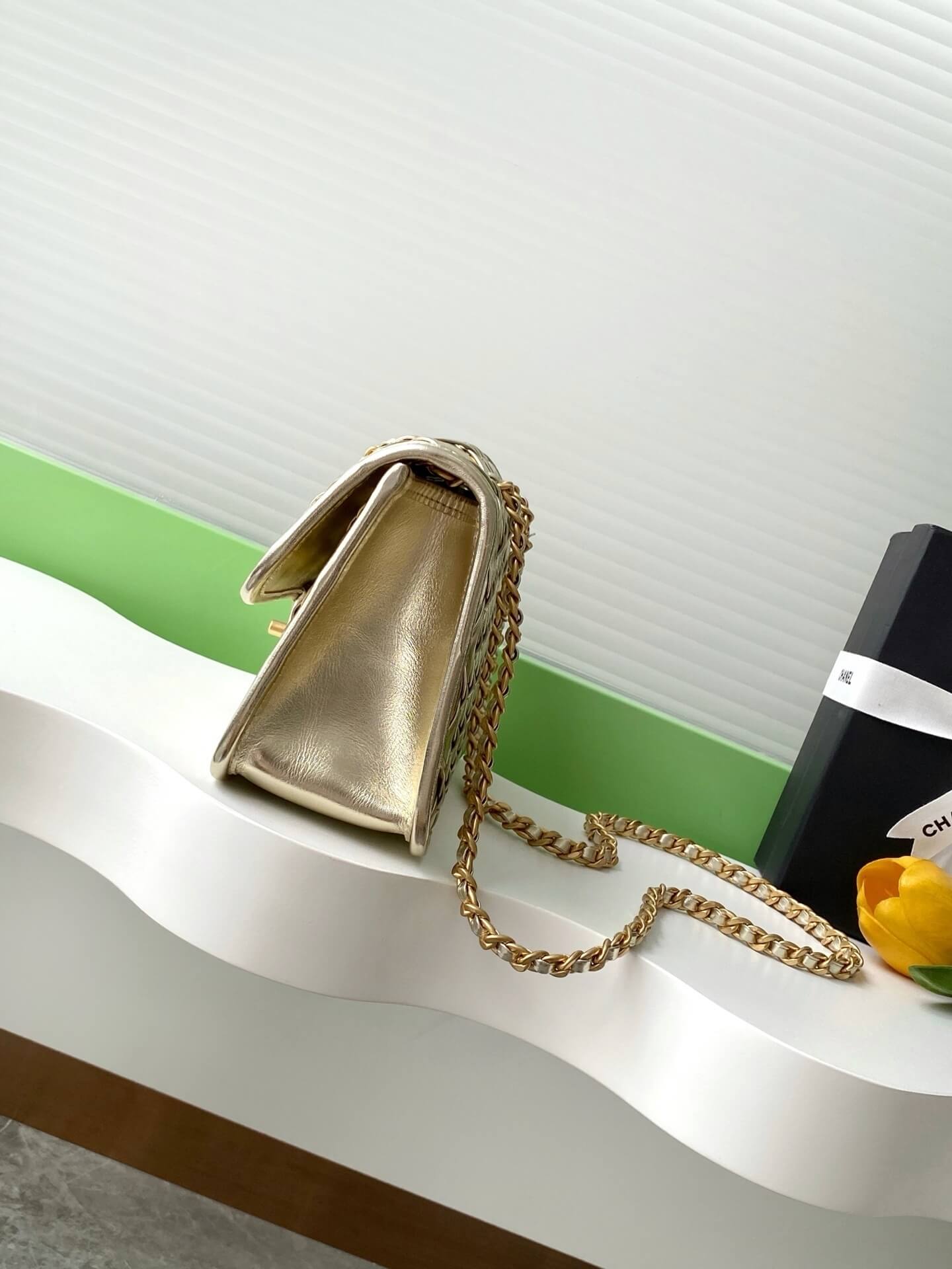 Chanel Flap Chain strap Calfskin Leather Shoulder Bag - Image 54