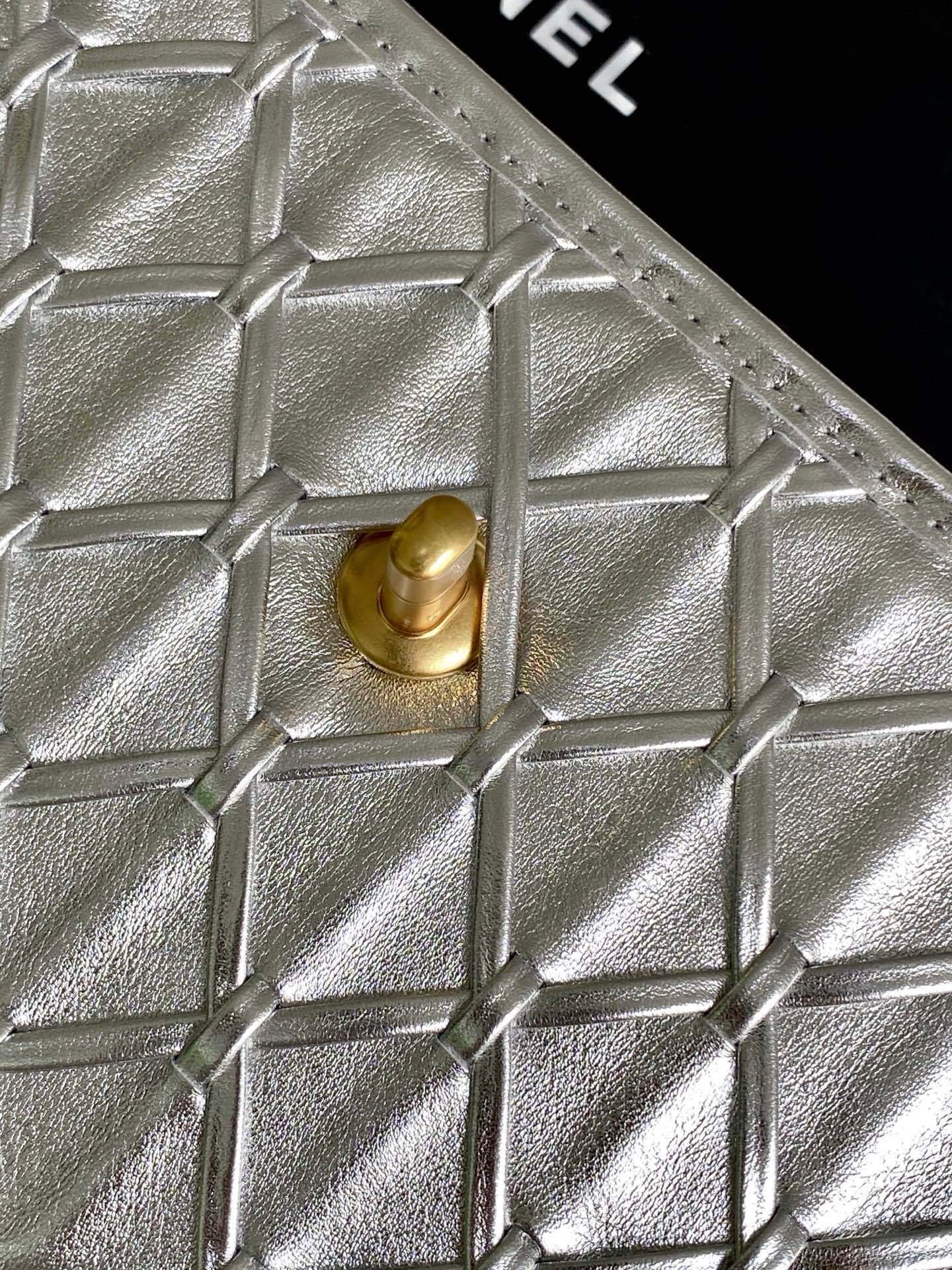 Chanel Flap Chain strap Calfskin Leather Shoulder Bag - Image 34