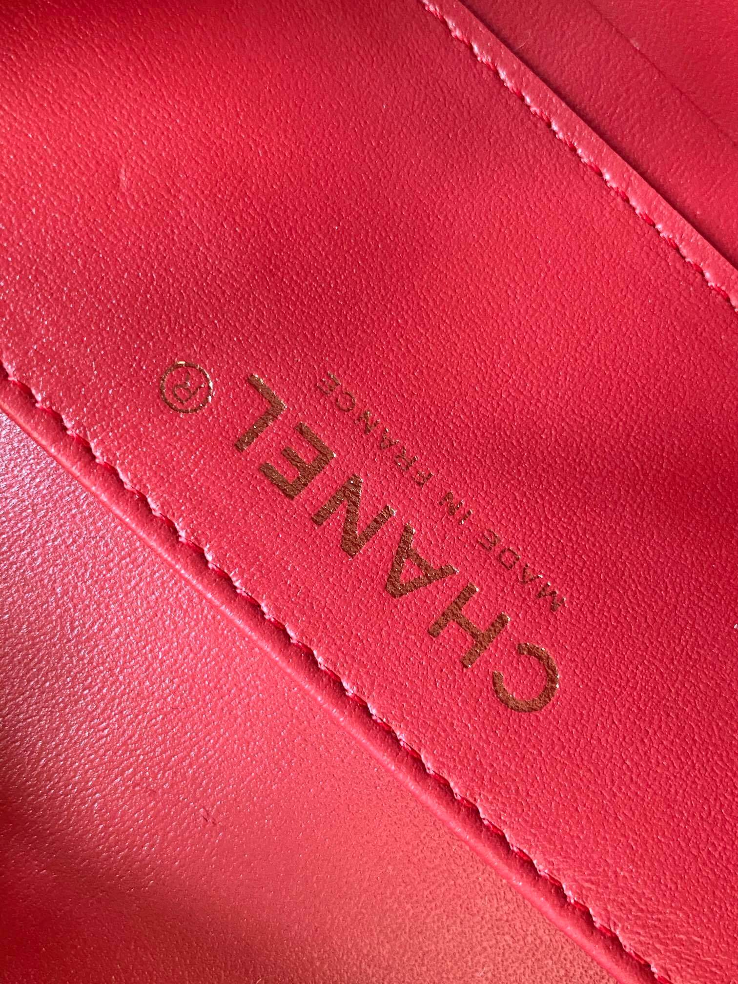 Chanel Mini - Small Flap Bag with a Top Handle Quilted Lambskin Leather Shoulder Crossbody Handbag - Image 5