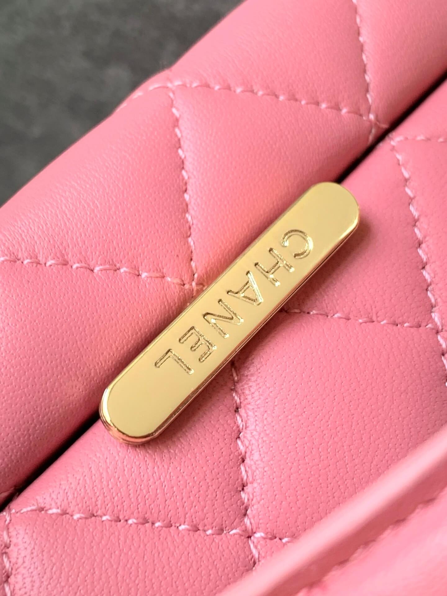 Chanel Mini - Small Flap Bag with a Top Handle Quilted Lambskin Leather Shoulder Crossbody Handbag - Image 60