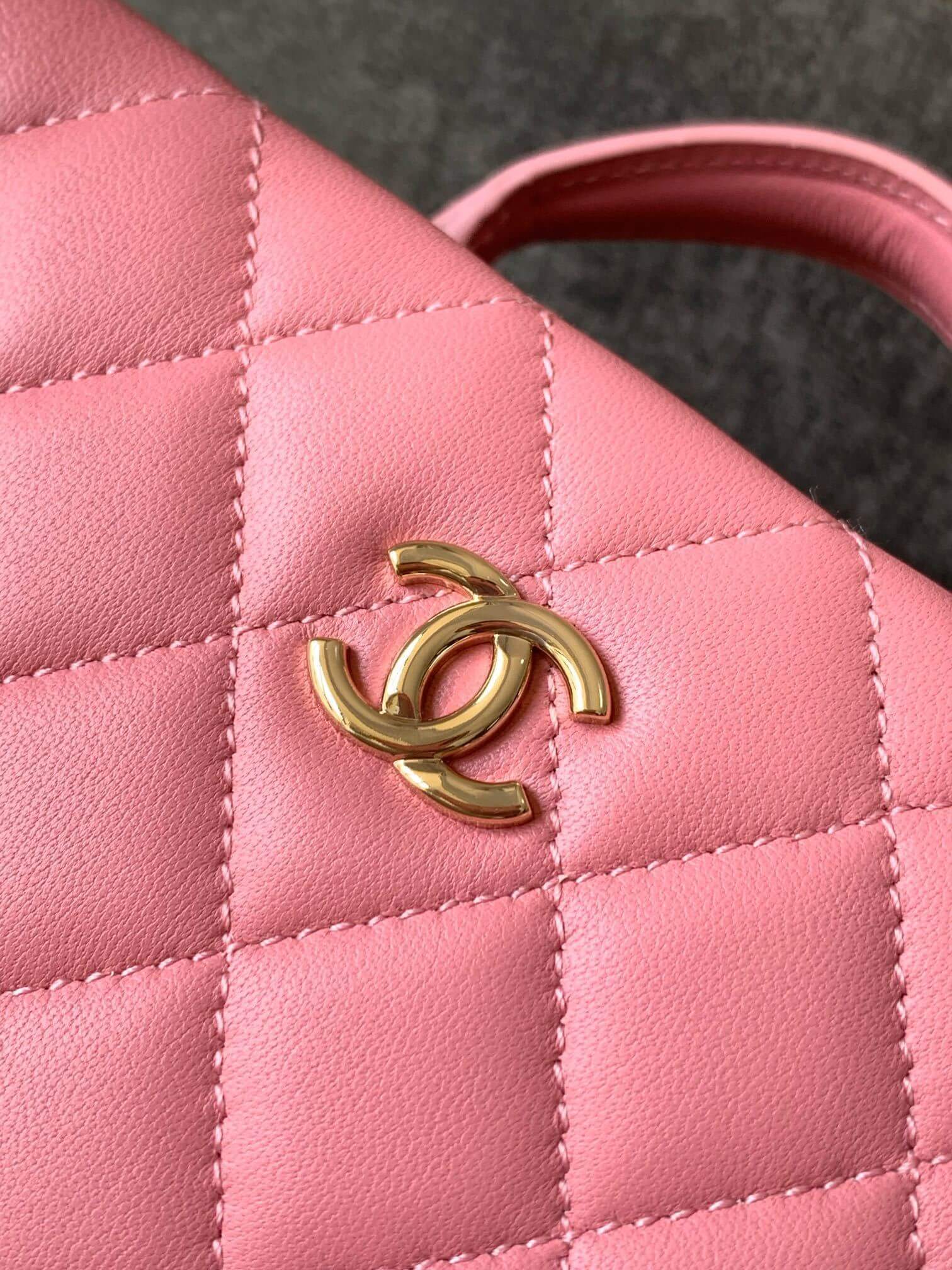 Chanel Mini - Small Flap Bag with a Top Handle Quilted Lambskin Leather Shoulder Crossbody Handbag - Image 59