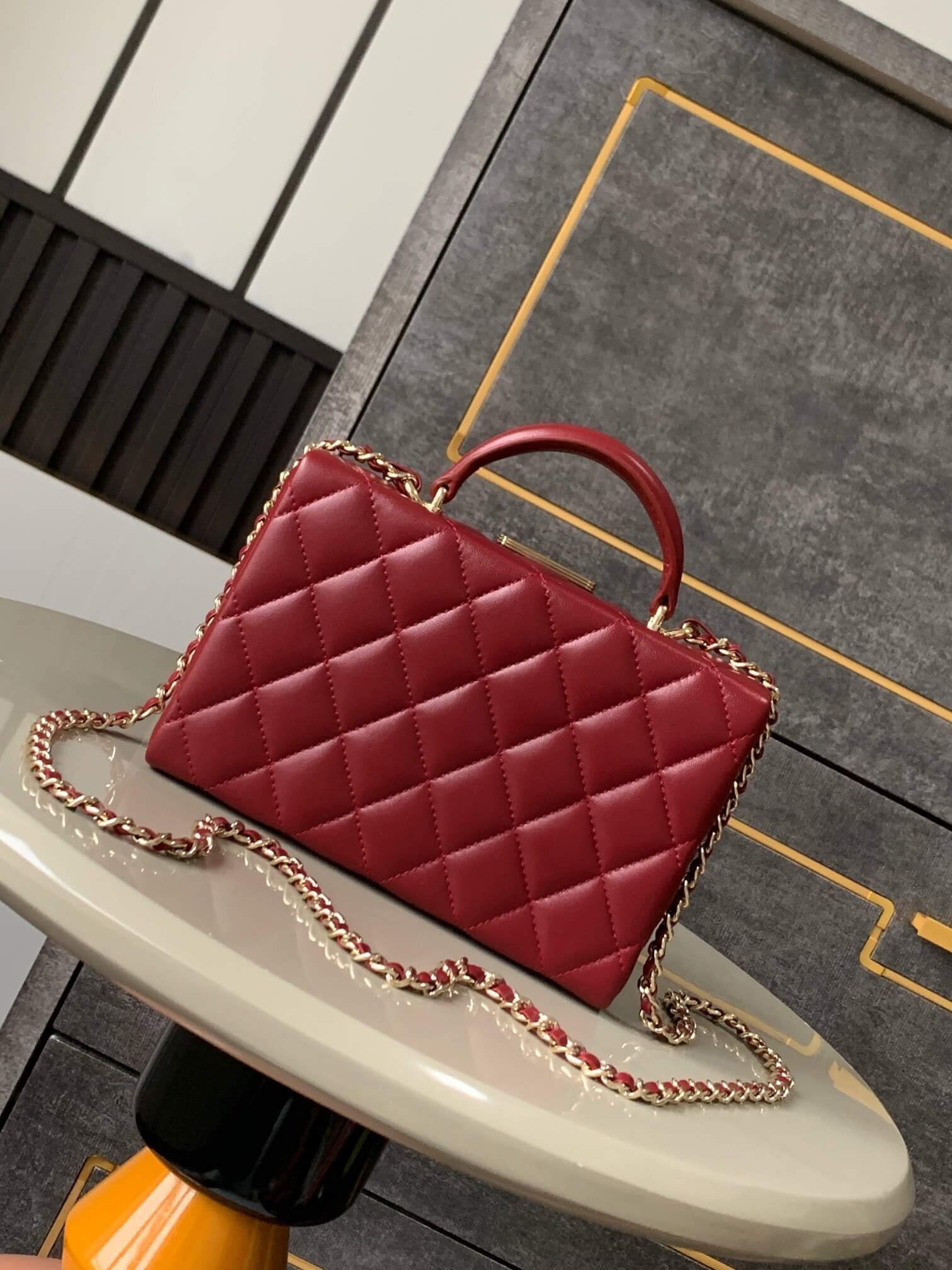 Chanel Mini - Small Flap Bag with a Top Handle Quilted Lambskin Leather Shoulder Crossbody Handbag - Image 38