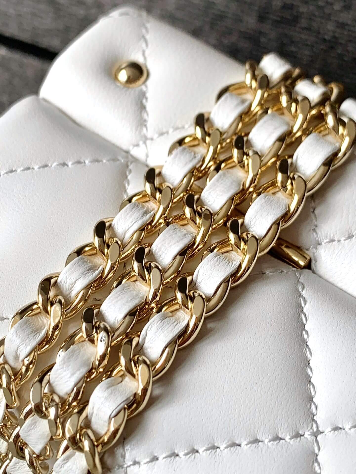 Chanel Mini - Small Flap Bag with a Top Handle Quilted Lambskin Leather Shoulder Crossbody Handbag - Image 25