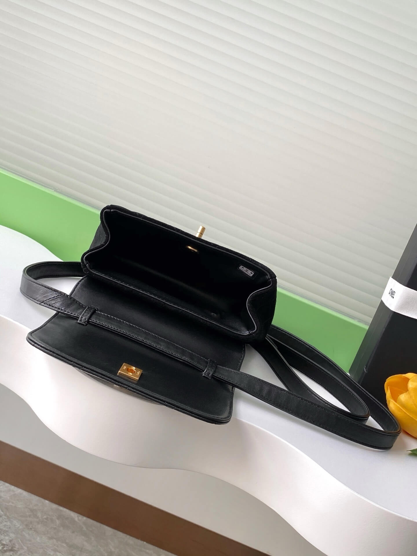 Chanel Mini Flap Suede & Quilted Lambskin Leather Shoulder Crossbody Bag - Image 21