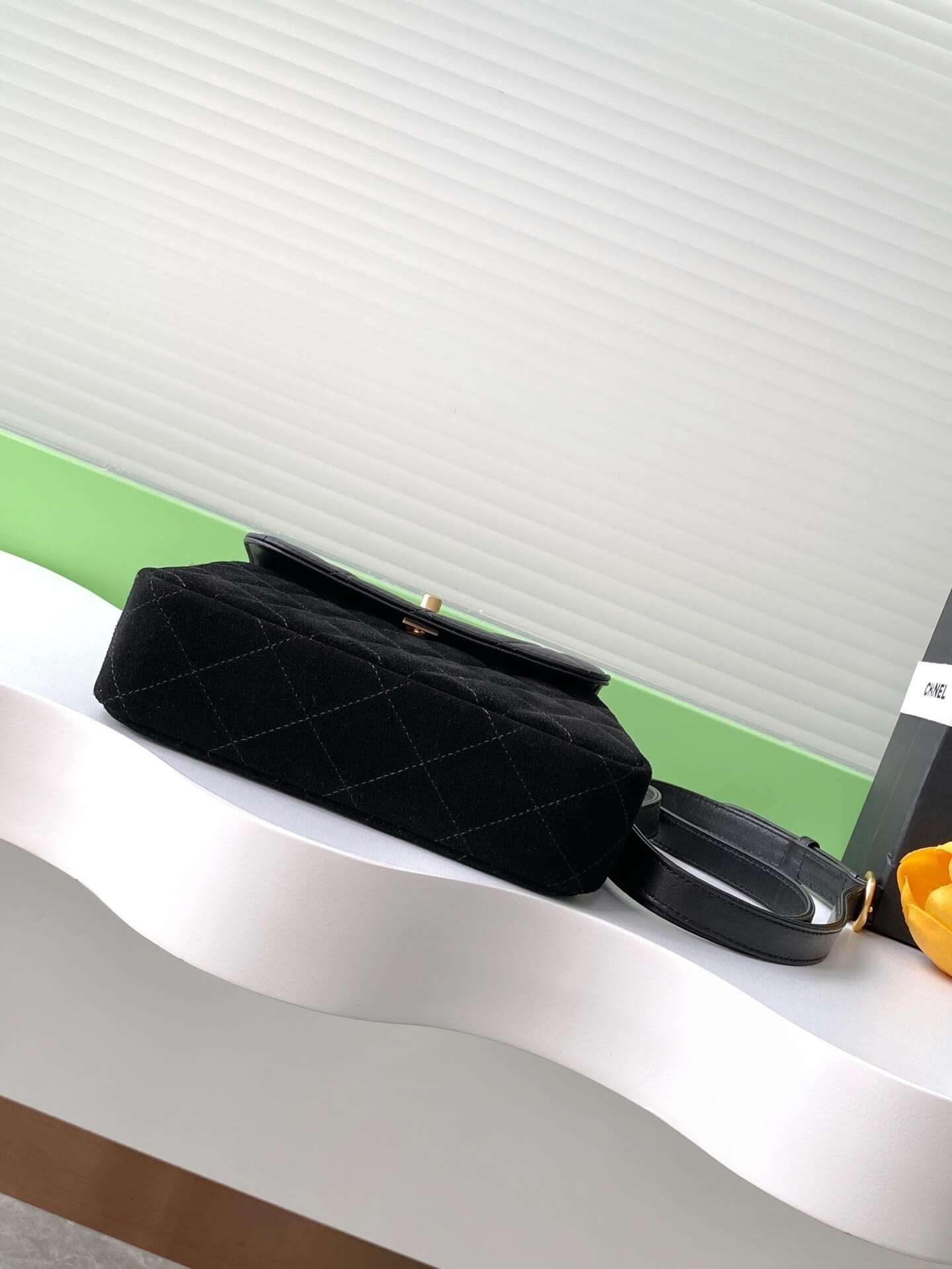 Chanel Mini Flap Suede & Quilted Lambskin Leather Shoulder Crossbody Bag - Image 27