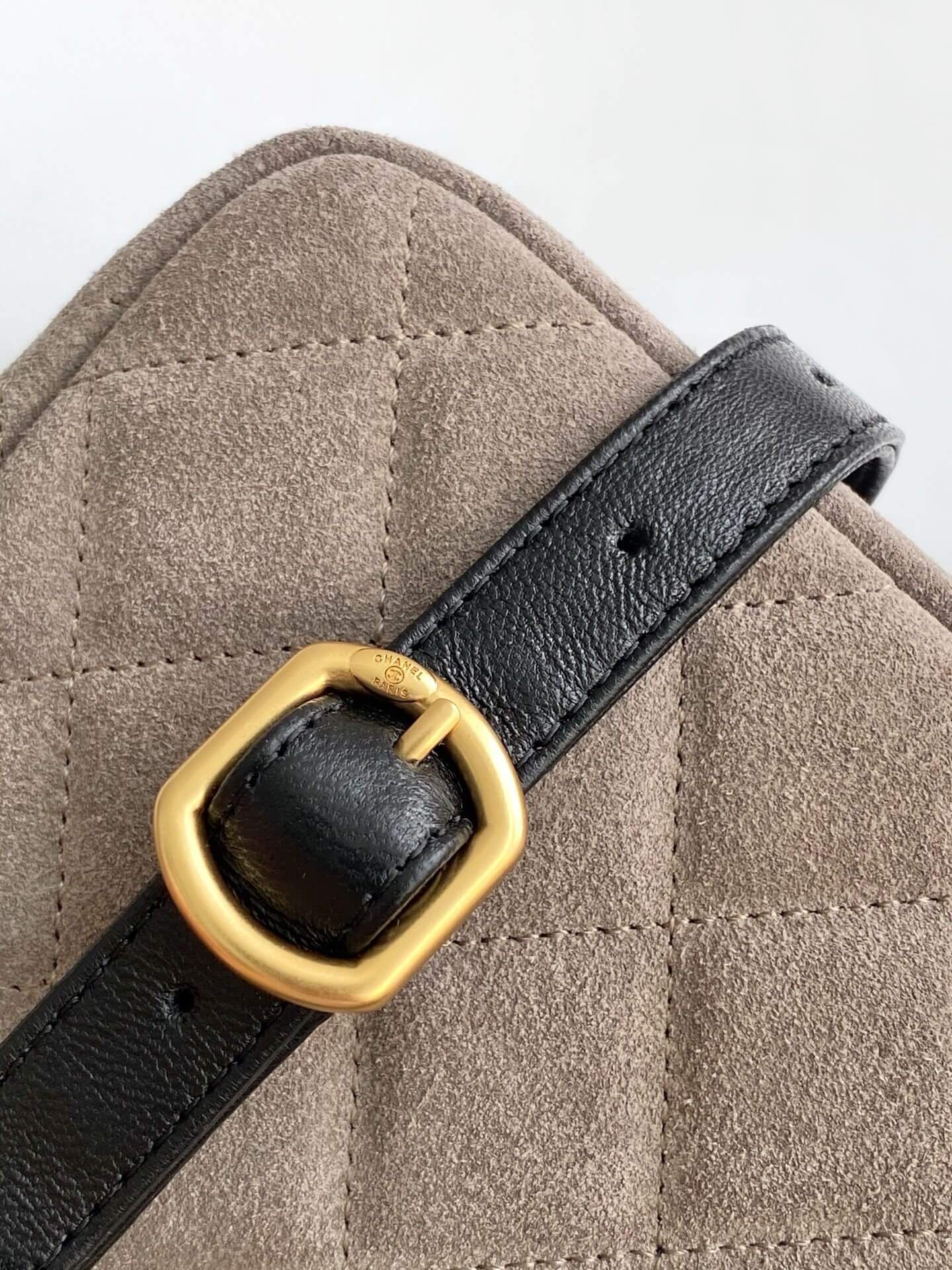 Chanel Mini Flap with Chain Suede & Lambskin Leather Shoulder Crossbody Bag - Image 25