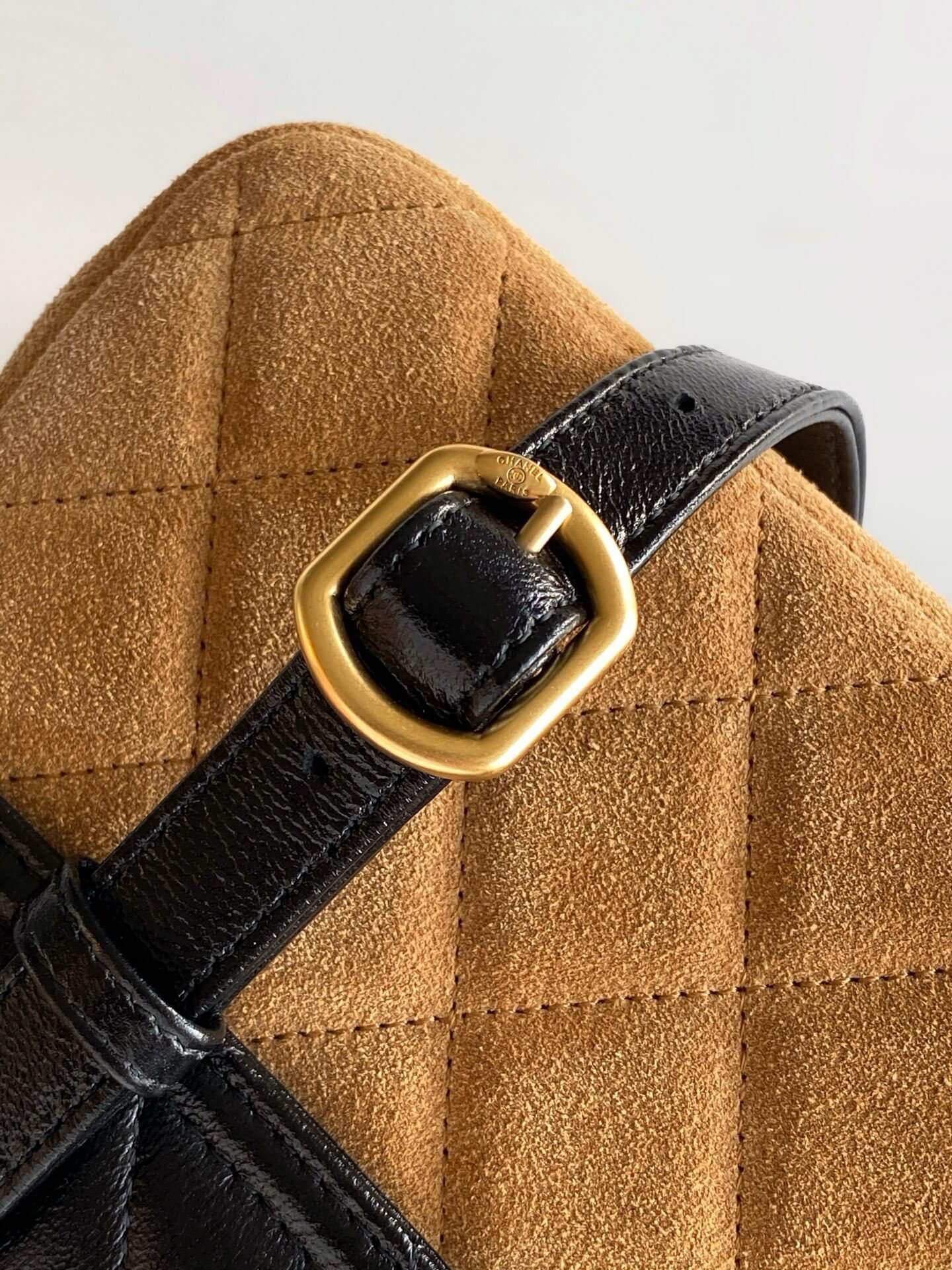 Chanel Mini Flap with Chain Suede & Lambskin Leather Shoulder Crossbody Bag - Image 16