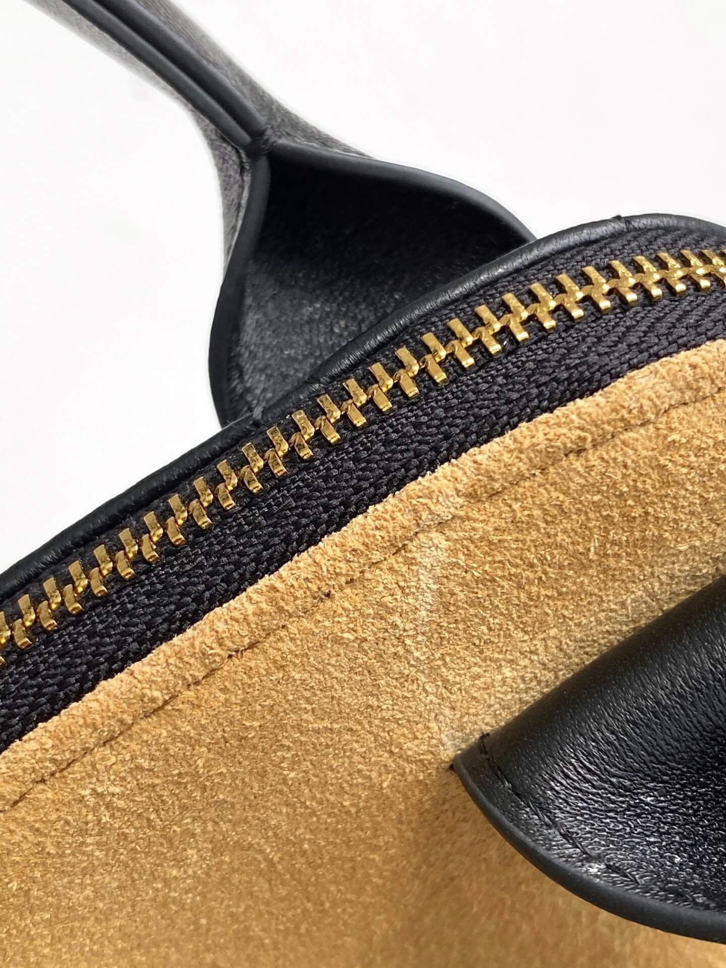 Chanel Mini Top Handle Clutch with Chain Suede Calfskin & Shiny Lambskin / Caviar Leather Shoulder Crossbody Handbag - Image 26