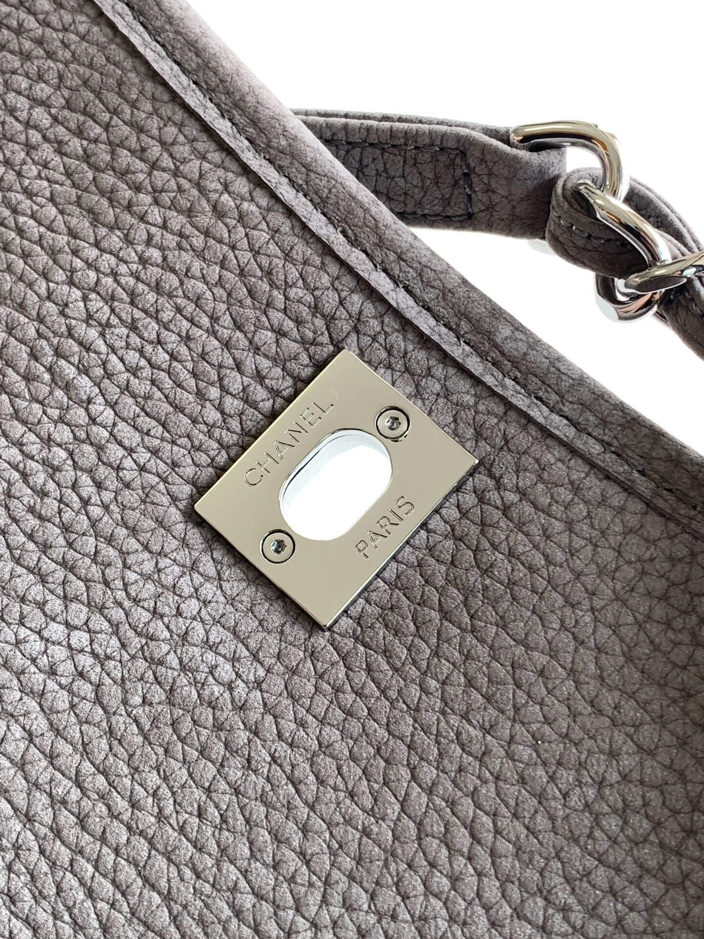 Chanel Single Flap Chain Quilted Nubuck Leather Shoulder Bag - Image 23